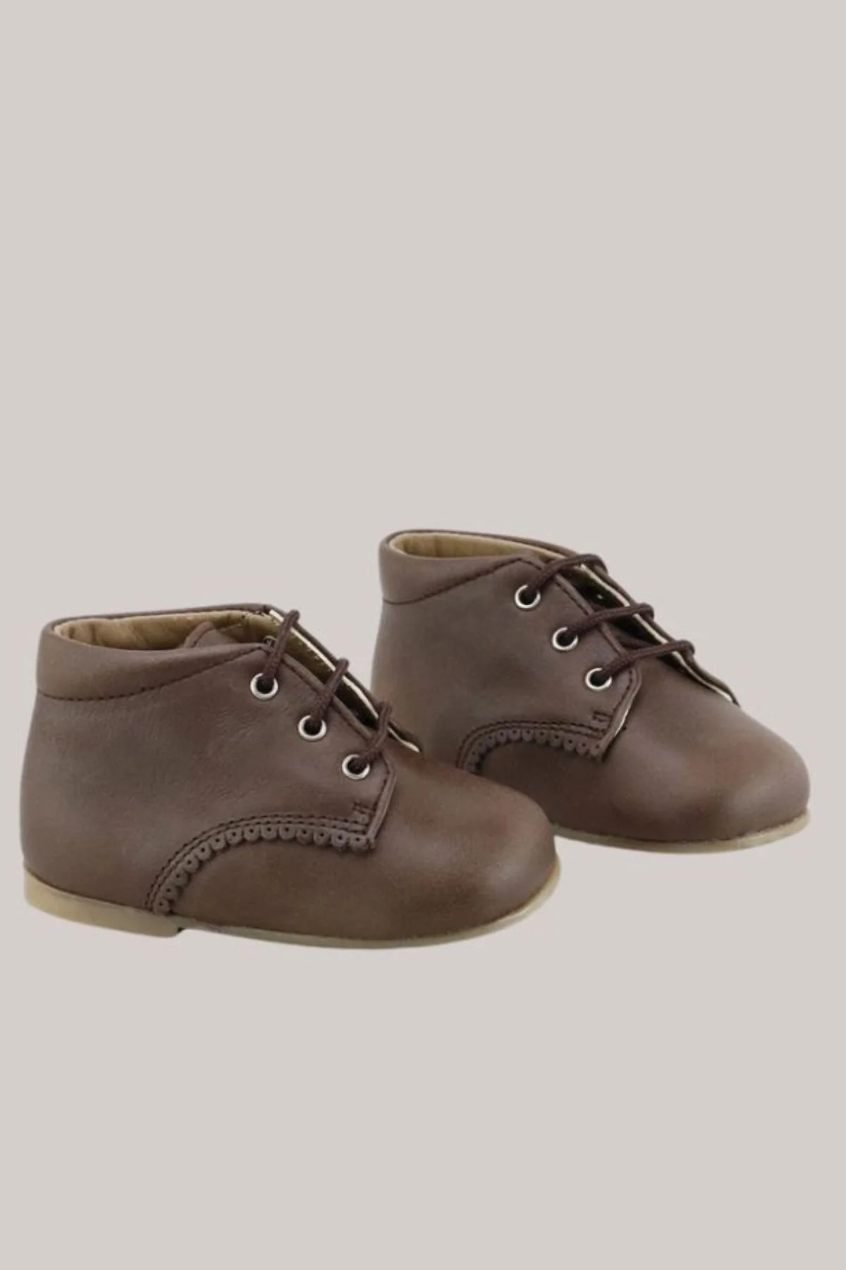 Leather Boots - Dark Brown - Image 2