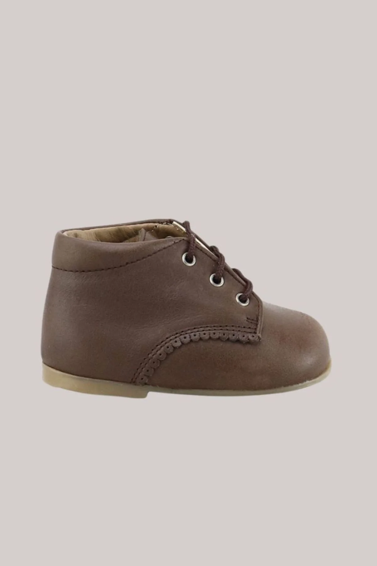 Leather Boots - Dark Brown - Image 4