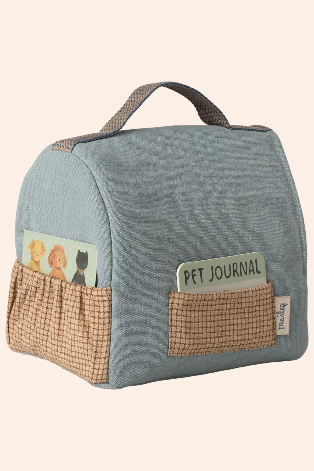 Maileg - Pet carrier - Dusty blue - Image 2