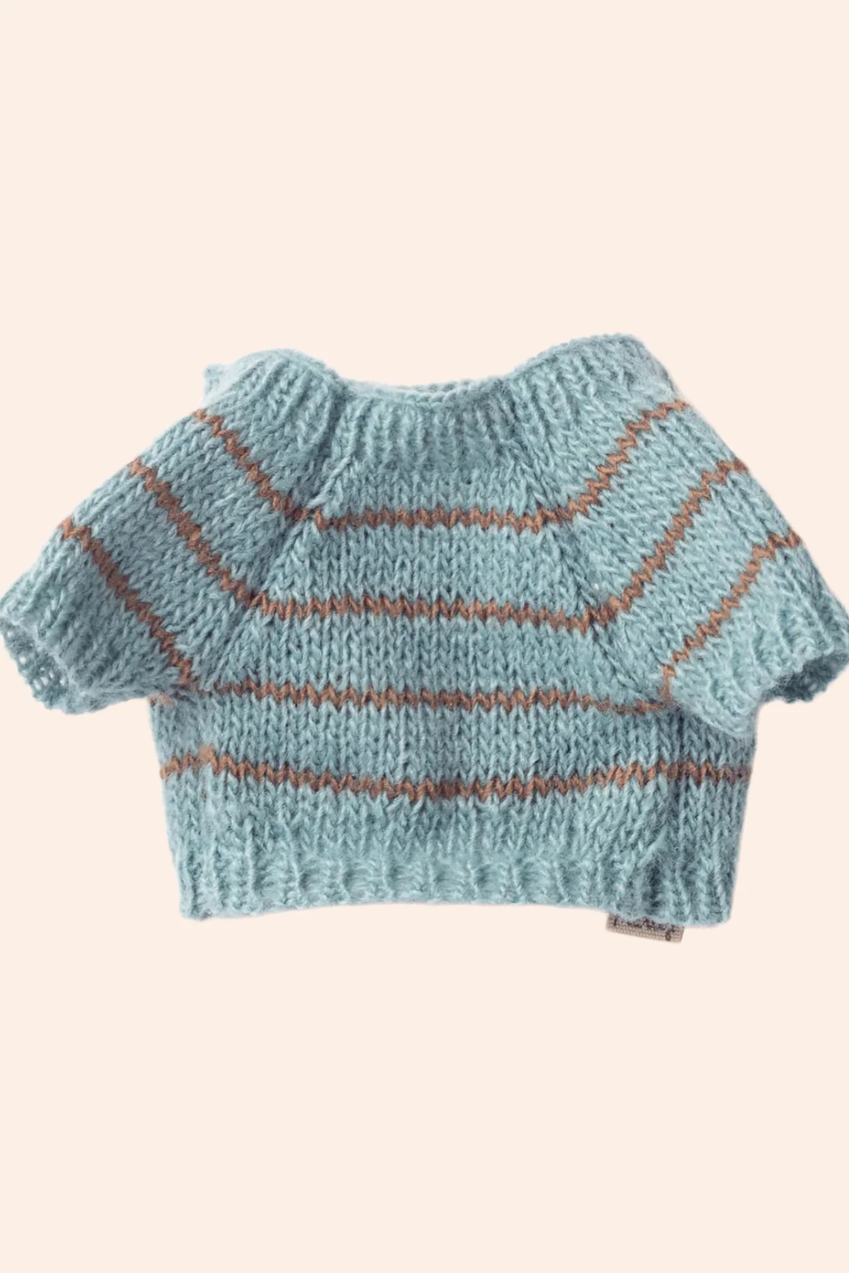 Maileg - Puppy supply - Small - Knitted sweater - Dusty blue