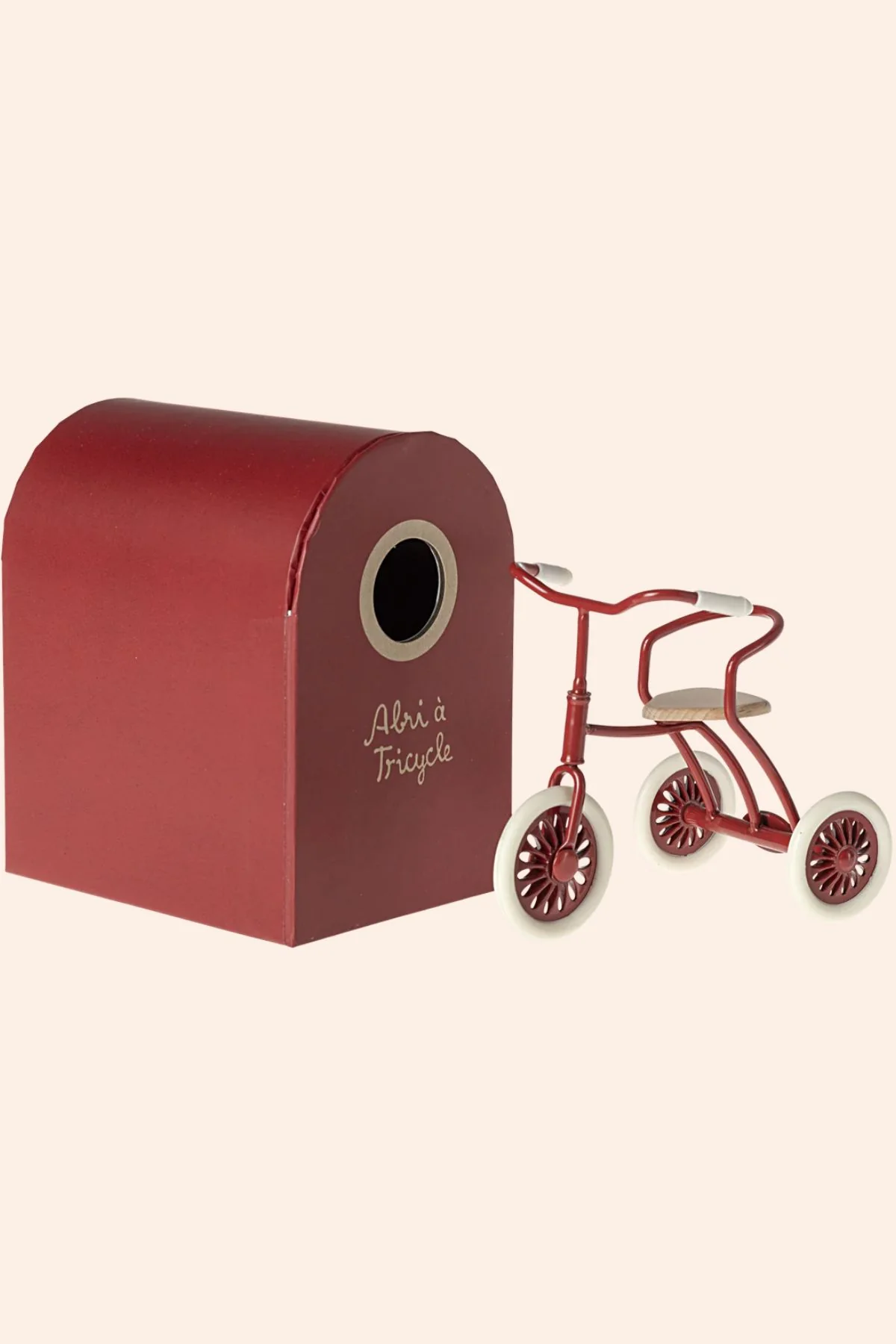 Maileg - Abri à Tricycle - Mouse - Red - Image 2
