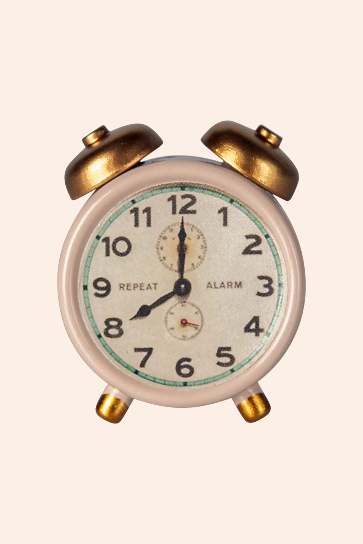 Maileg - Alarm Clock, Mouse - Powder