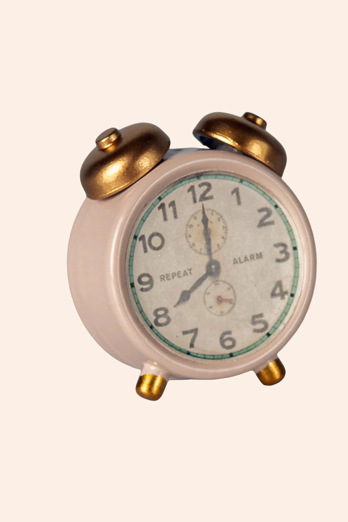 Maileg - Alarm Clock, Mouse - Powder - Image 2