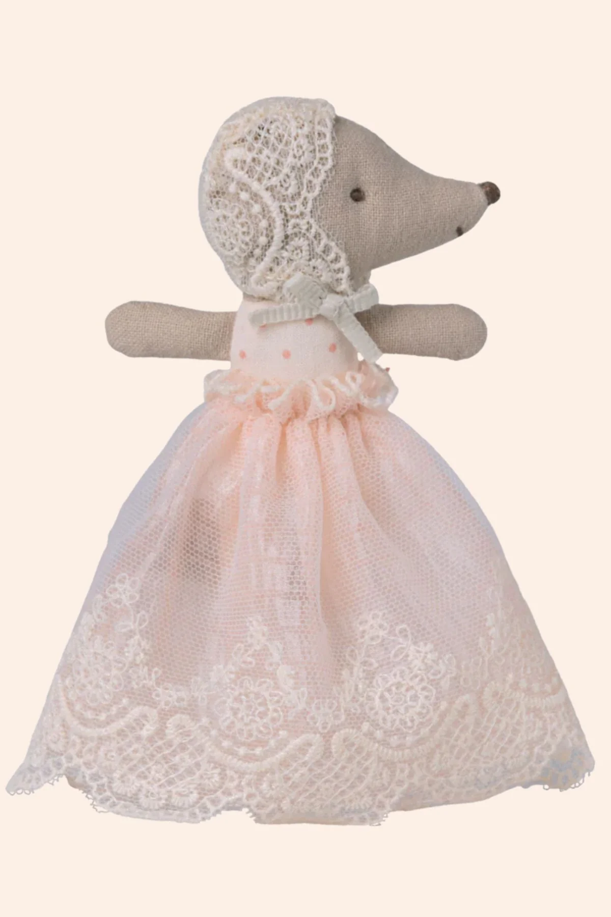 Maileg - Baby mouse in gown - Powder