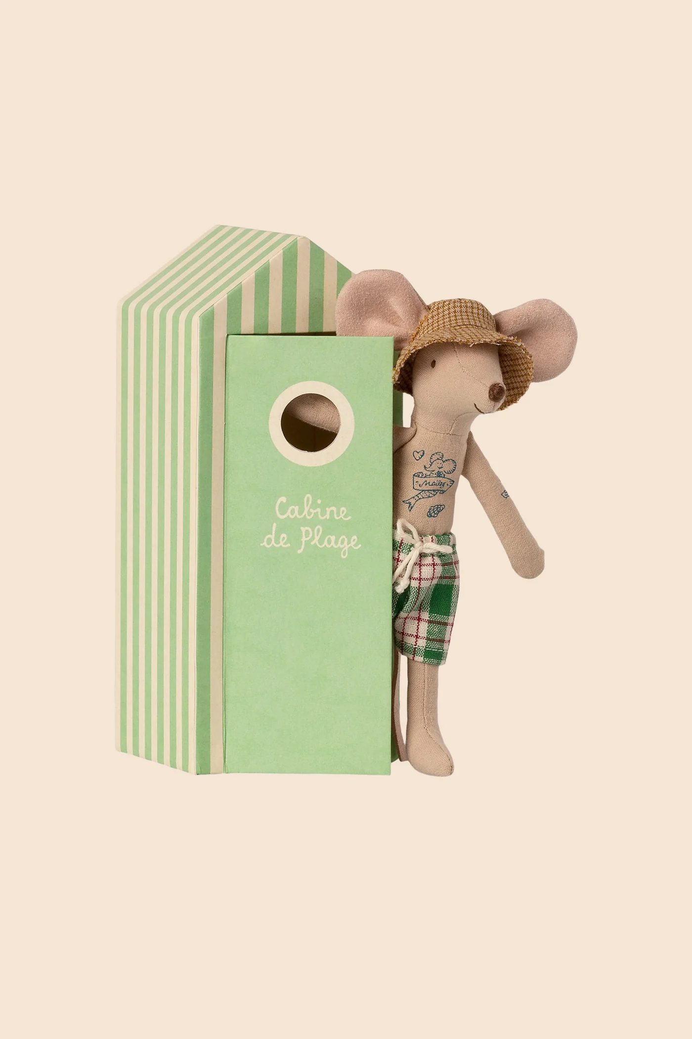 Maileg Beach Mice - Dad in Cabin de Plage - Image 2