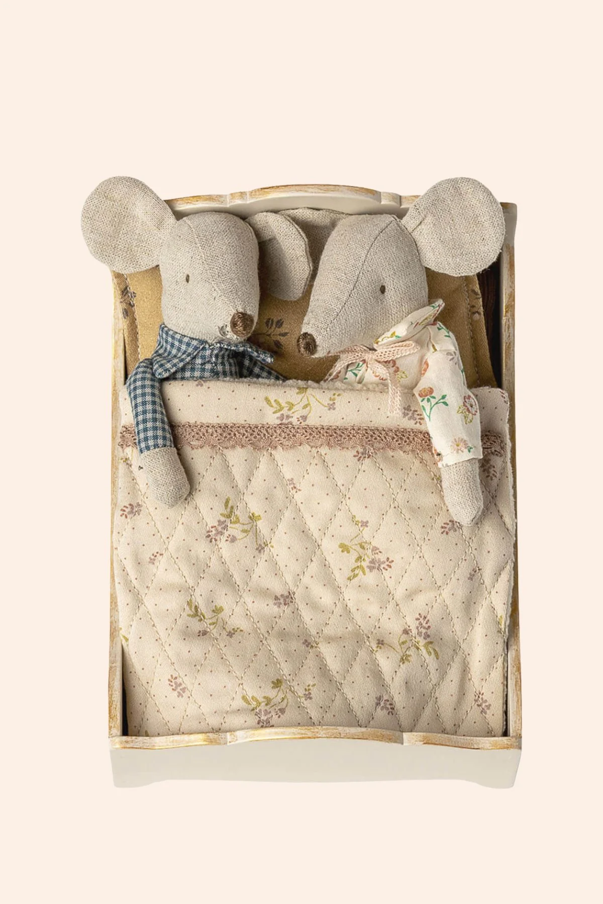 Maileg - Bed - Mouse - Off White - Image 2