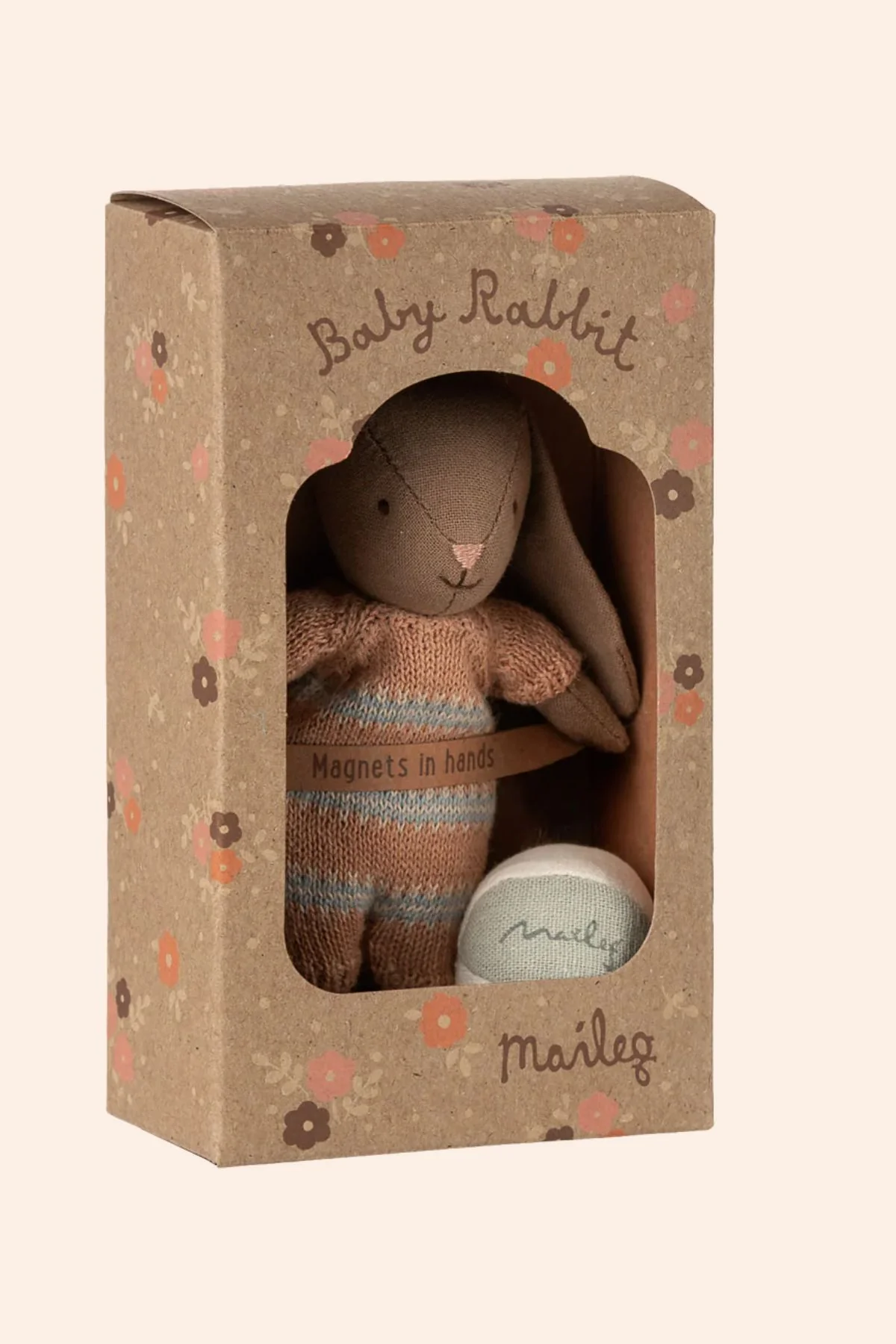 Maileg - Bunny set Micro, Brown - Dusty Rose