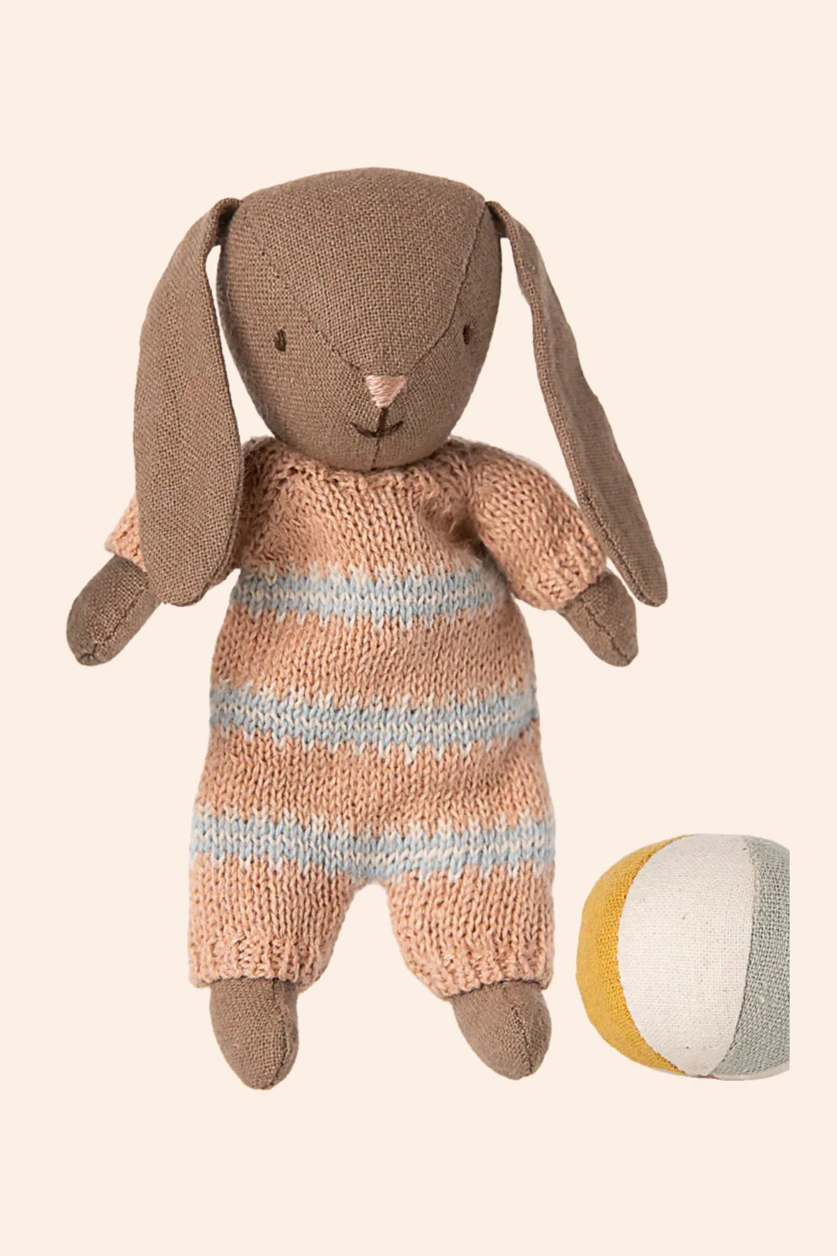 Maileg - Bunny set Micro, Brown - Dusty Rose - Image 2