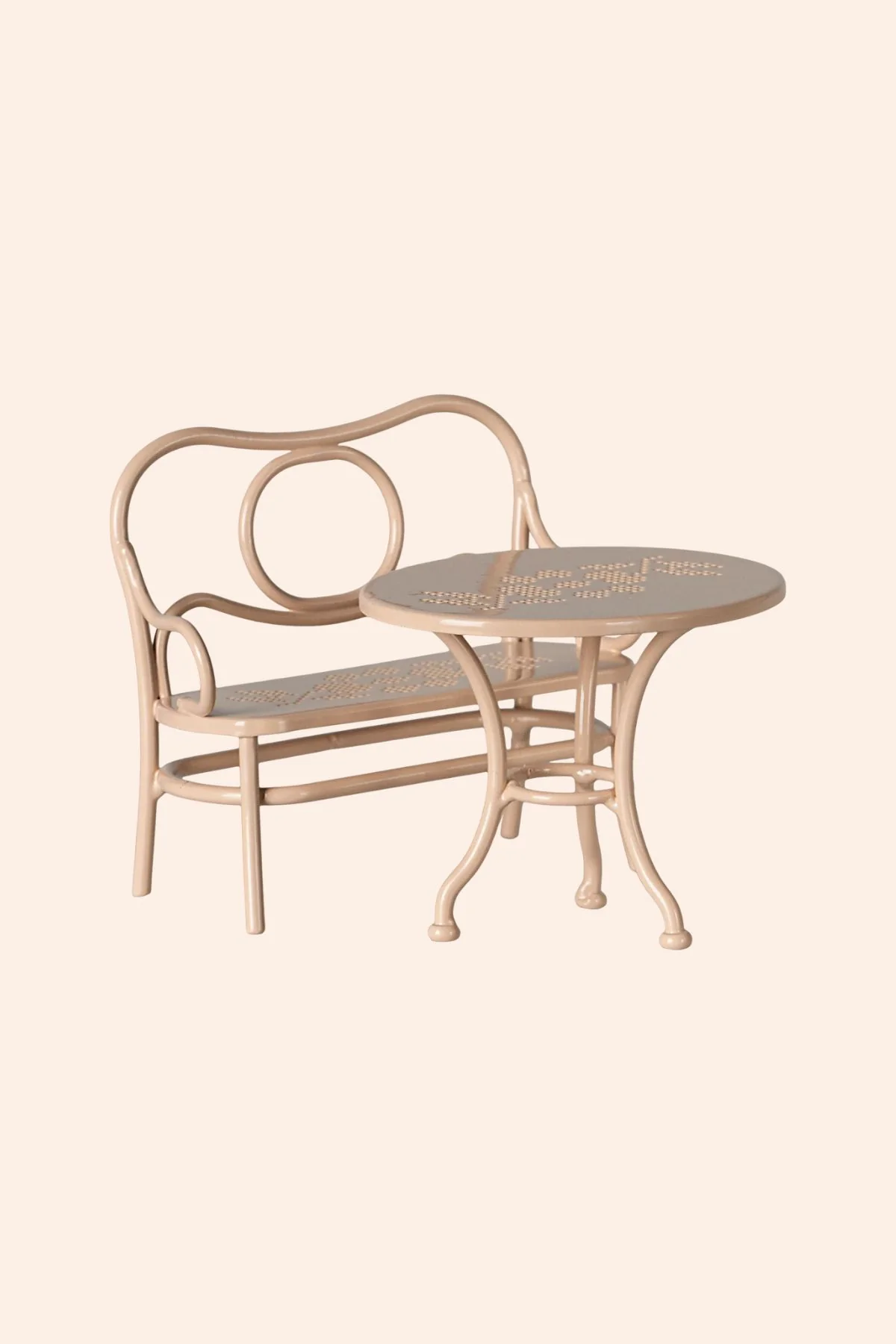 Maileg - Café Set - Mouse - Big - Pale Pink
