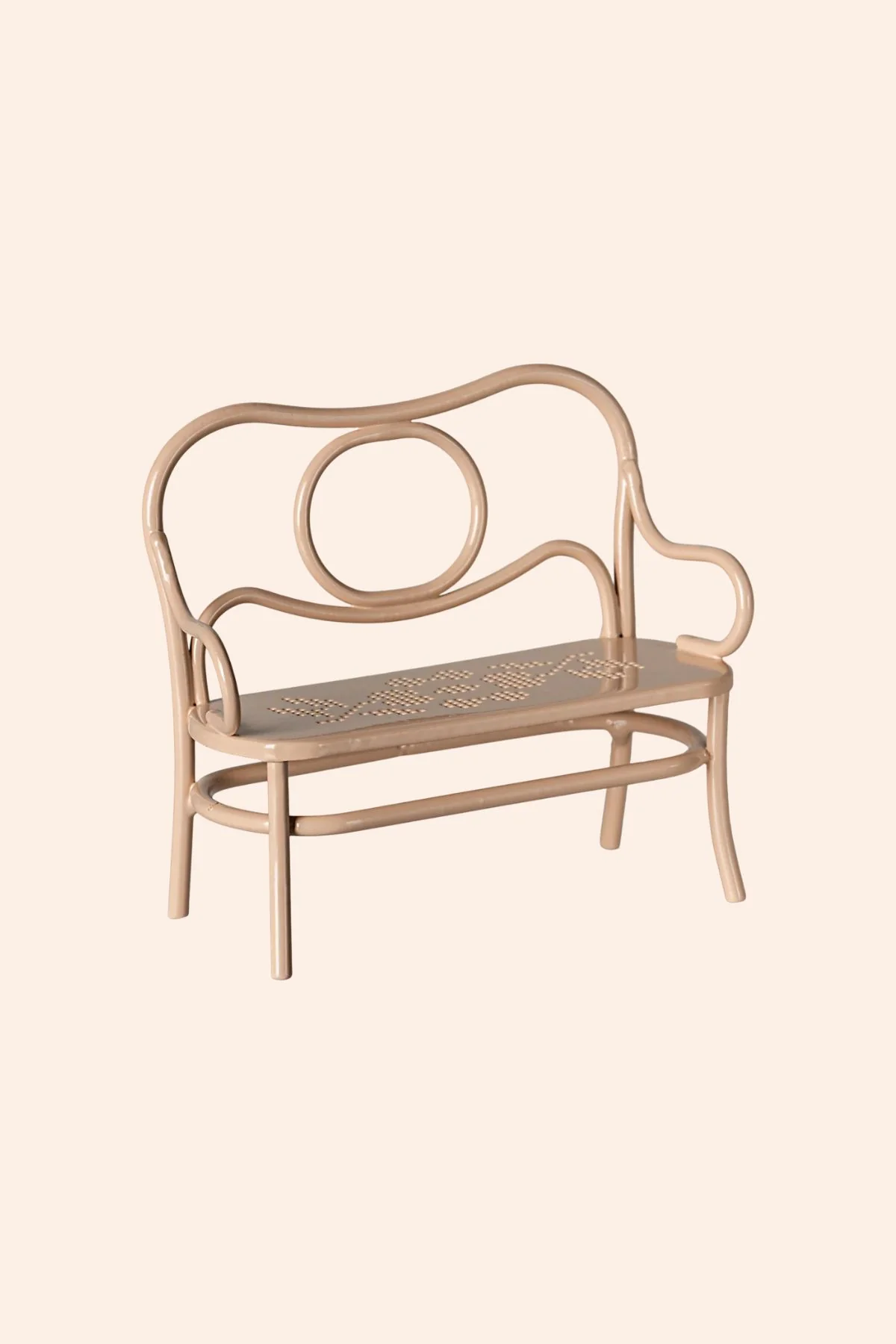 Maileg - Café Set - Mouse - Big - Pale Pink - Image 2