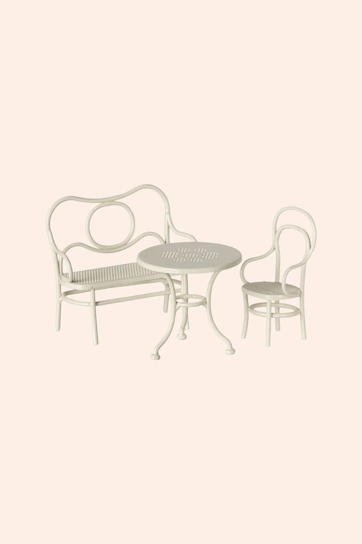 Maileg - Café Set, Mouse, Small - Off White