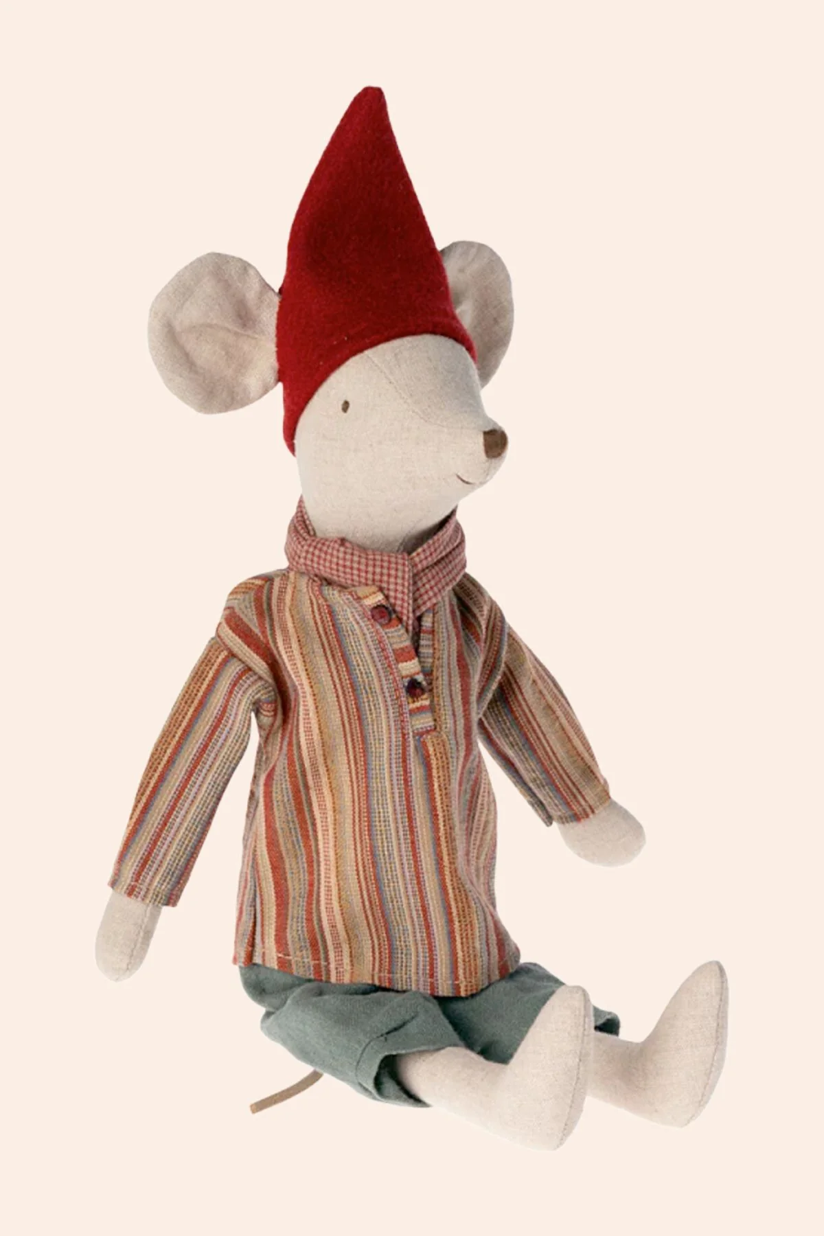 Maileg - Medium Mouse - Christmas Clothes - Boy - Image 3