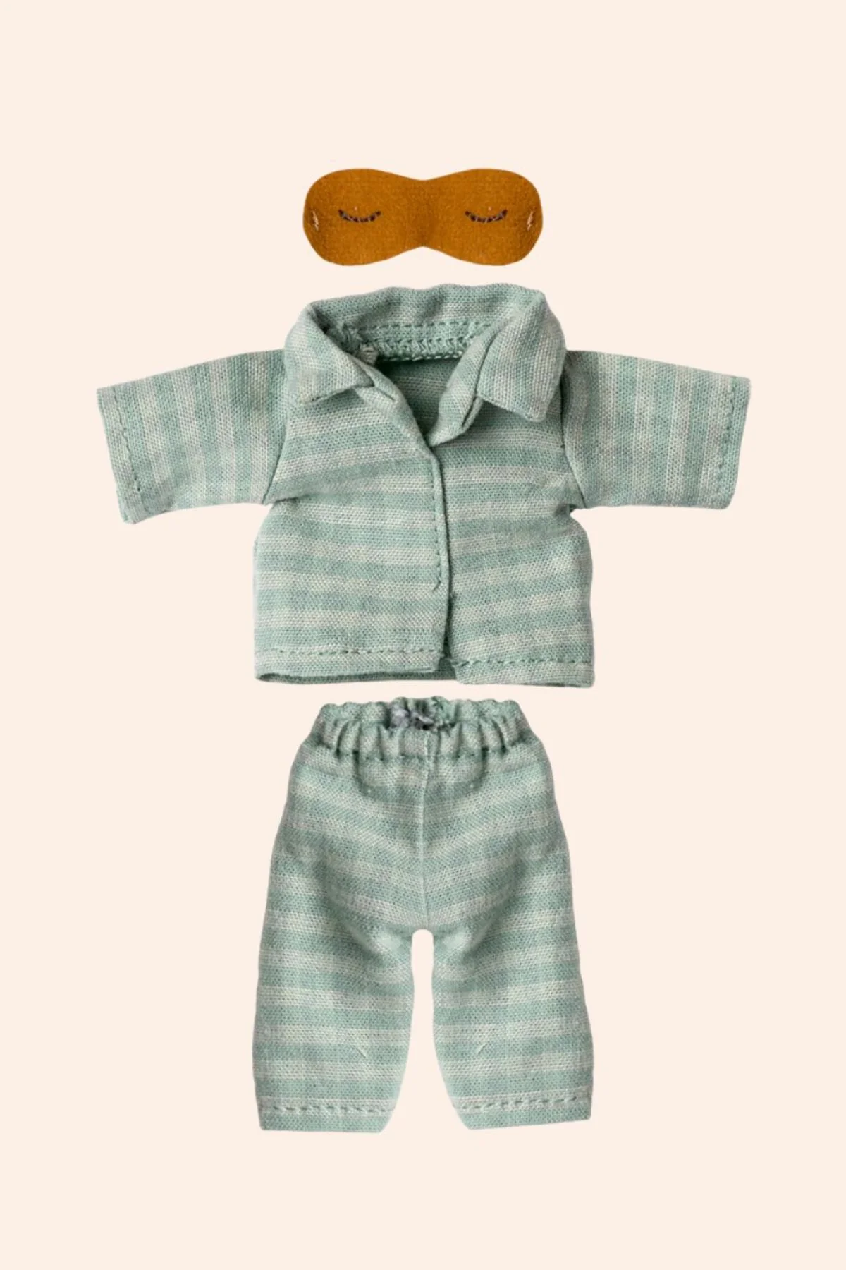 Maileg - Pyjamas Dad Mouse - Mint/Sand