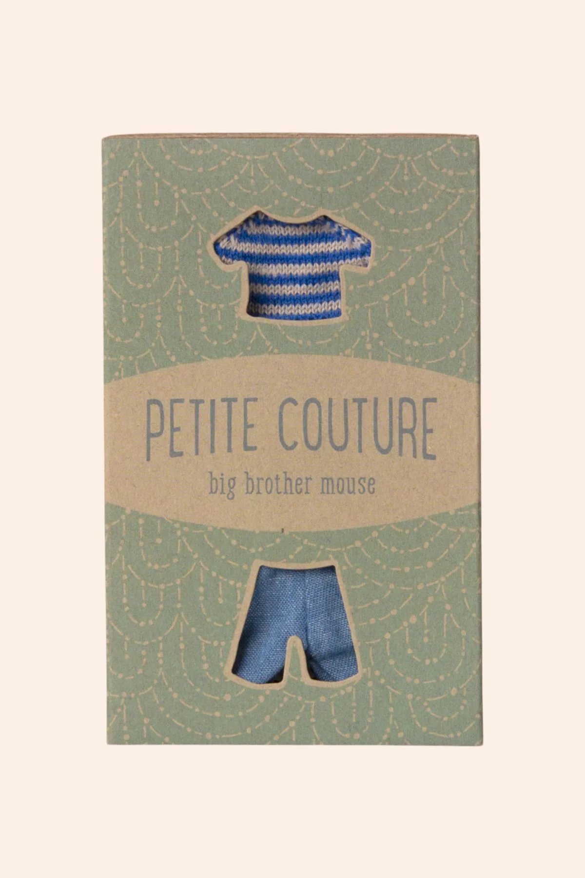Maileg Knitted Sweater and Pants -  Big Brother Mouse - Clothes - Image 2