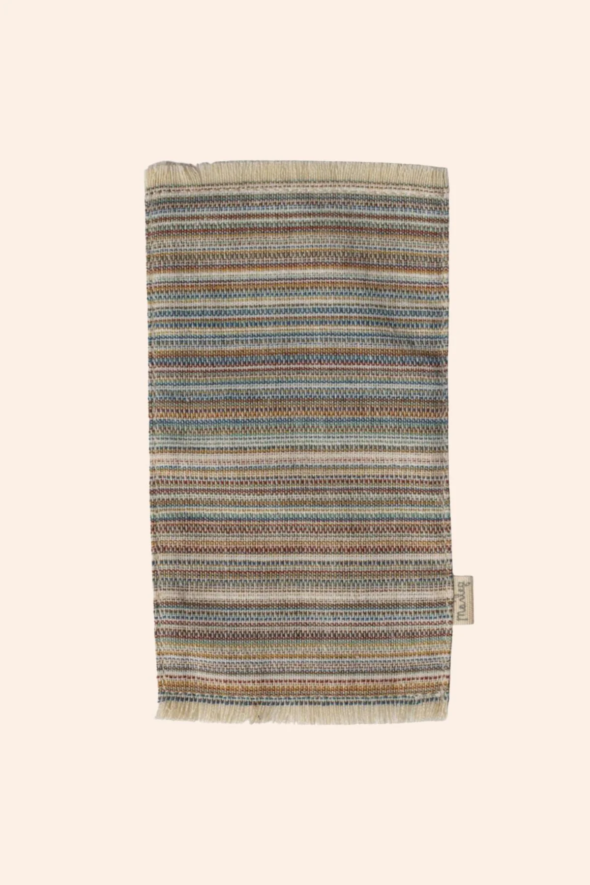 Maileg - Rug - Striped Medium - Mouse - Image 2