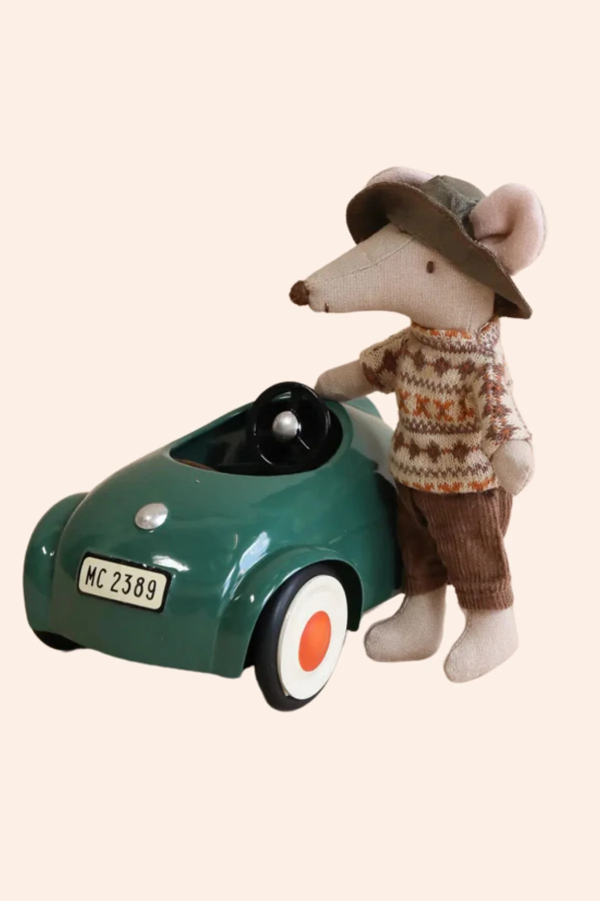 Maileg - Mouse Car - Dark Green
