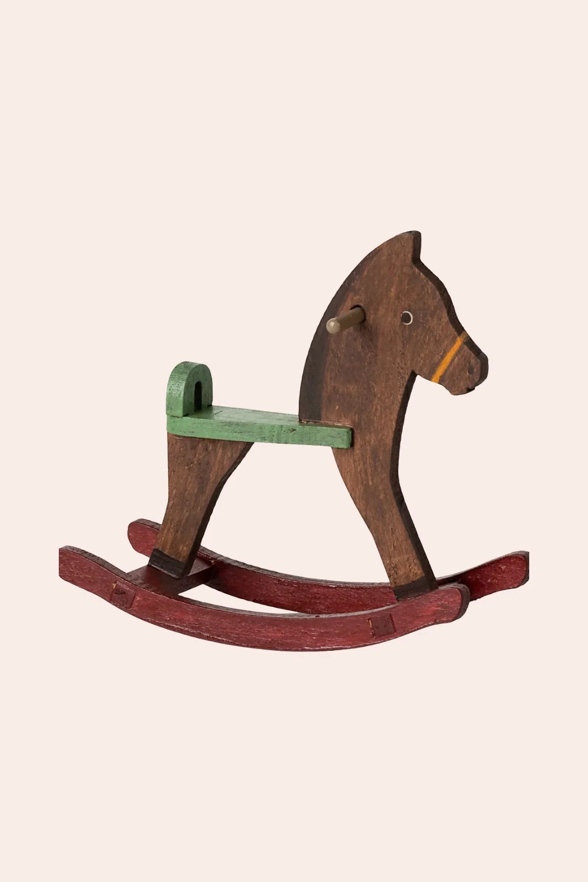 Maileg - Rocking Horse, Mouse - Dark Brown