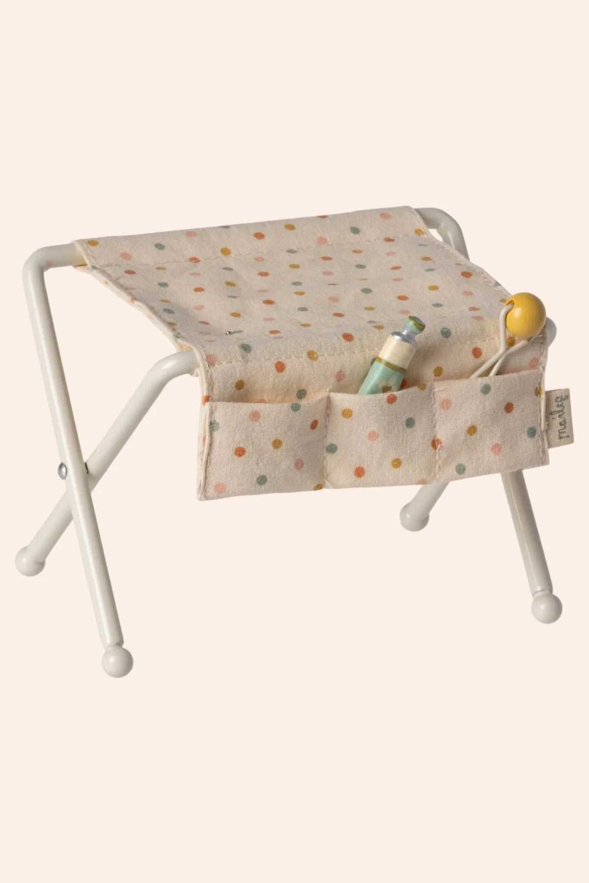 Maileg - Nursery table, Baby mouse - Off white