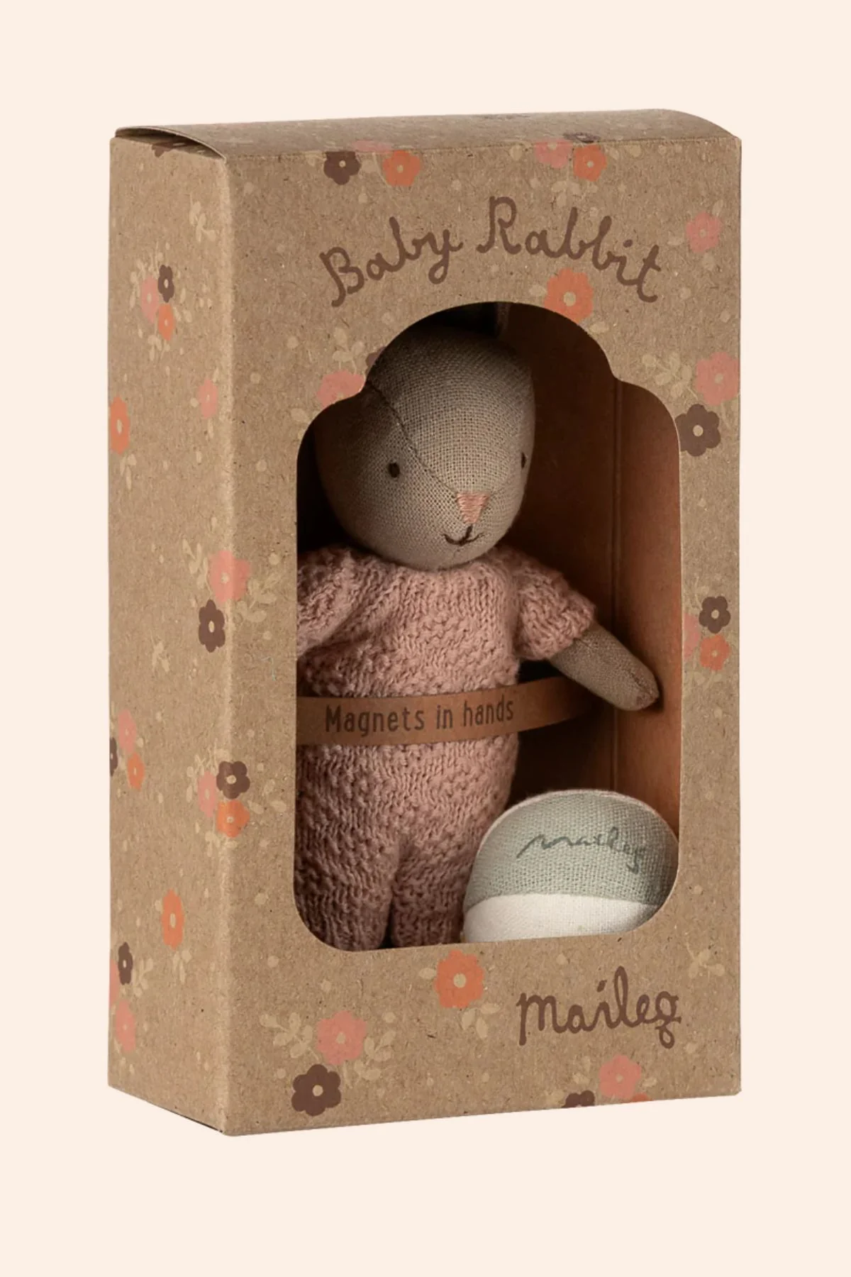 Maileg - Rabbit set, Micro - Sand - Rose