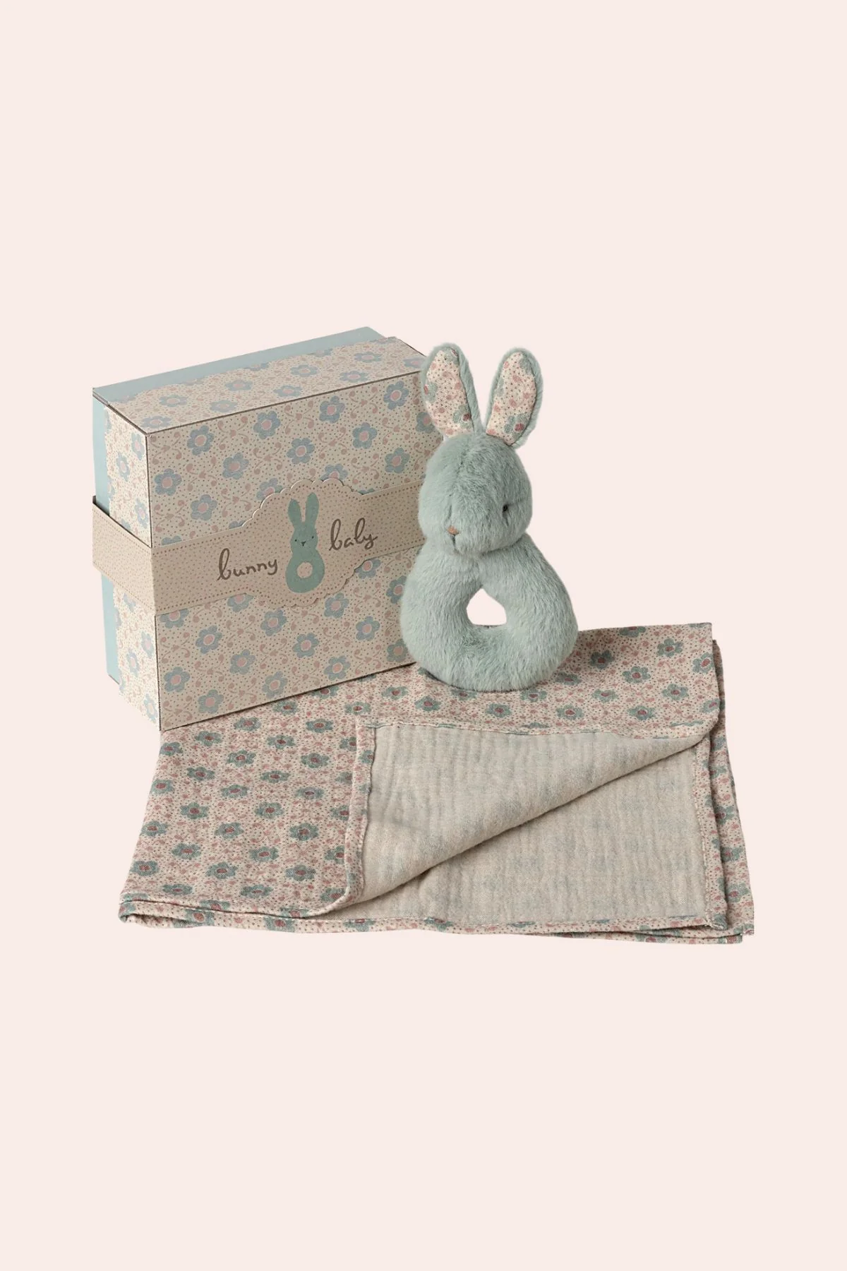 Maileg - Rabbit Rattle Set - Mint - Image 2