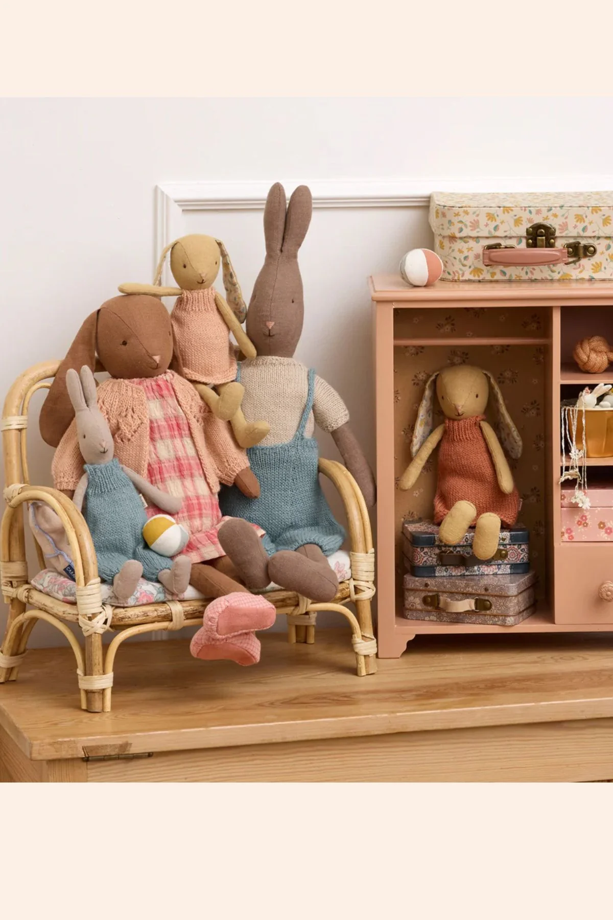 Maileg - Rabbit, Size 1 - Classic - Knitted overall - Image 2