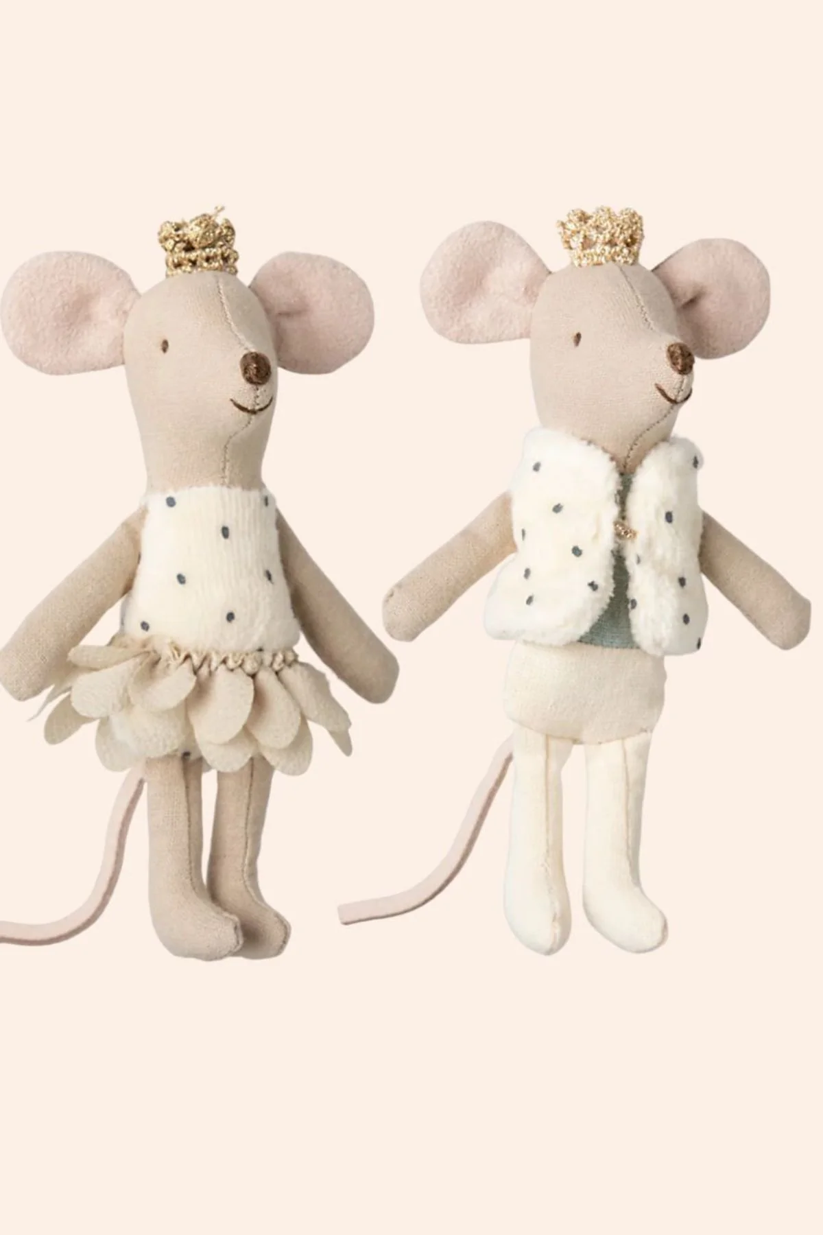 Maileg - Royal Twin Mice, Little Sister and Brother in Matchbox - Image 2