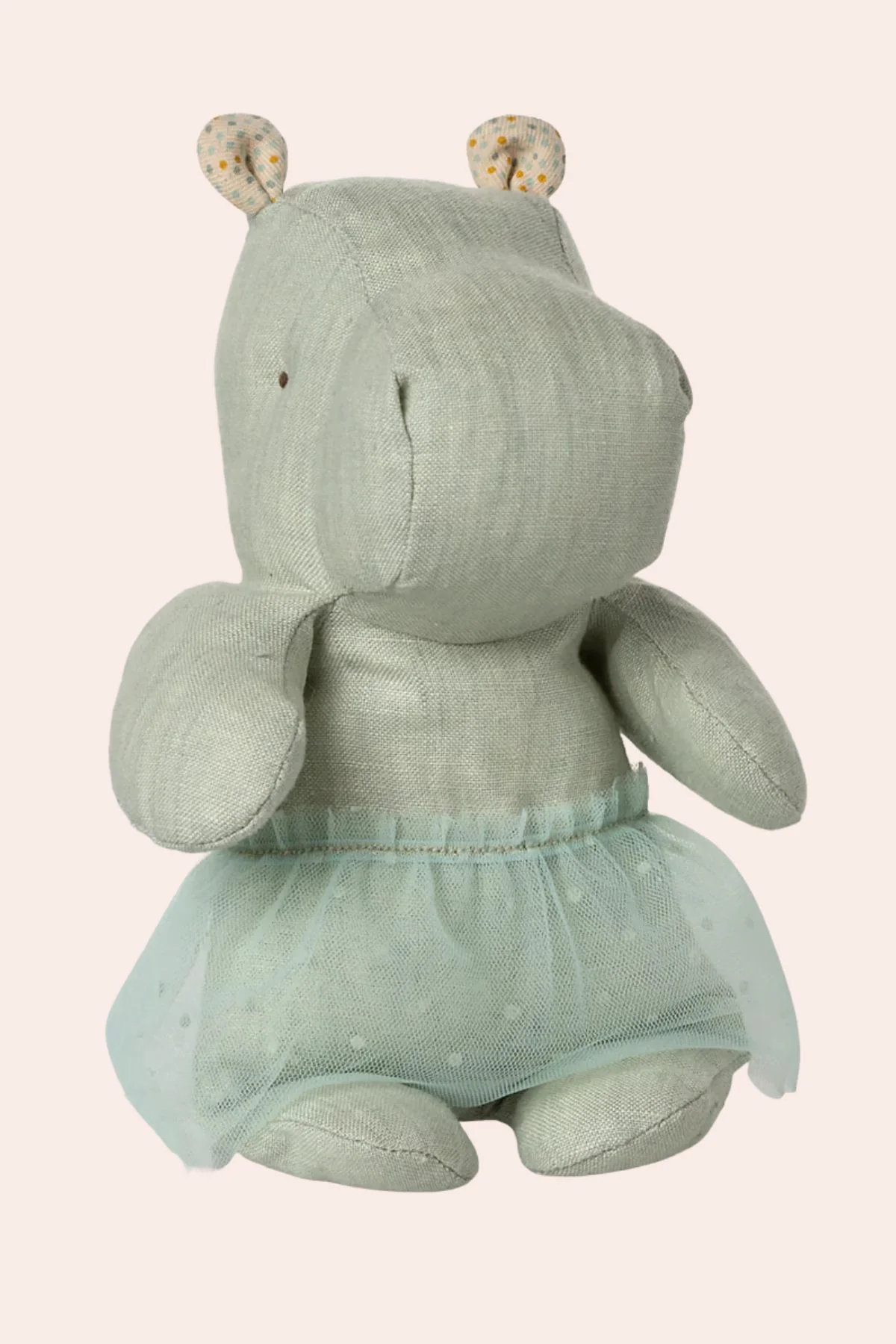 Maileg - Safari Friends - Small Hippo with Skirt - Mint