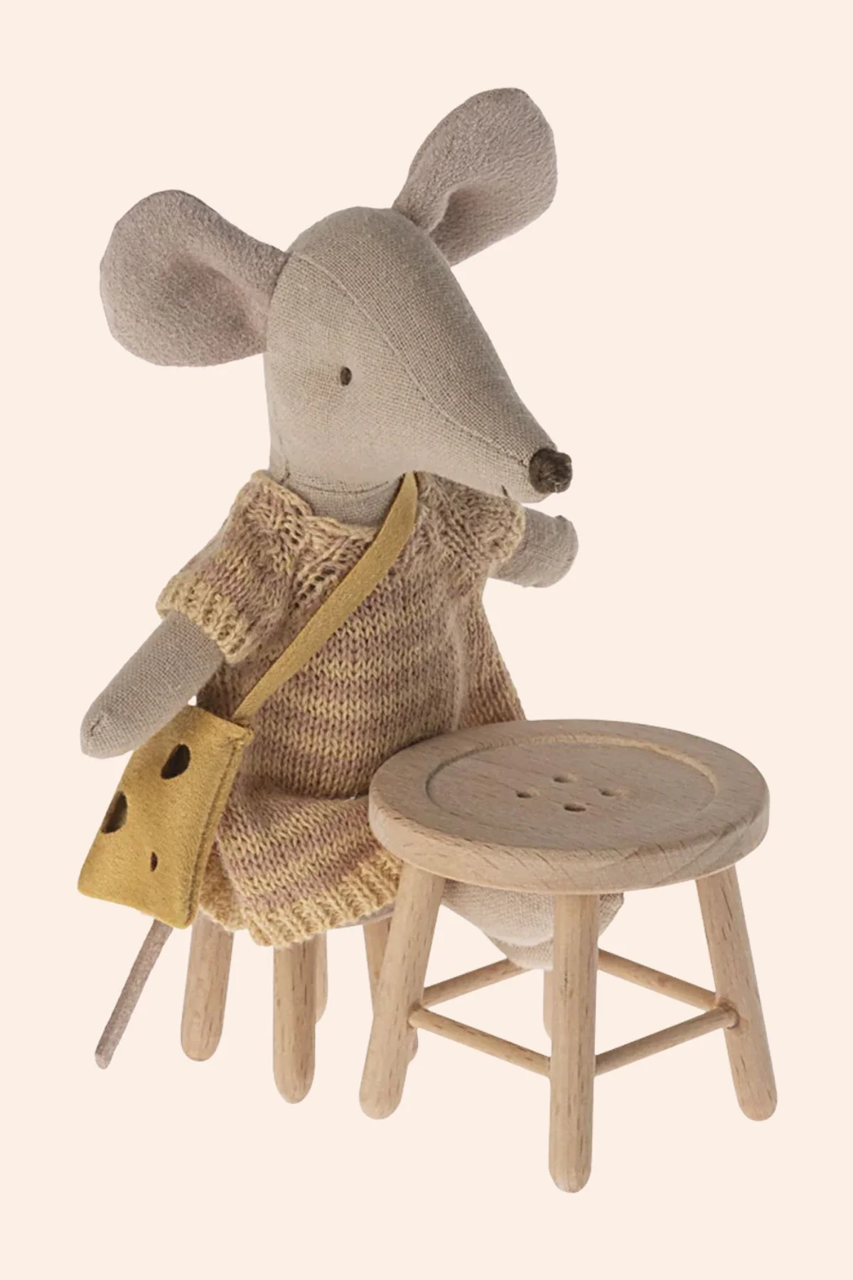 Maileg - Table and stool set, Mouse