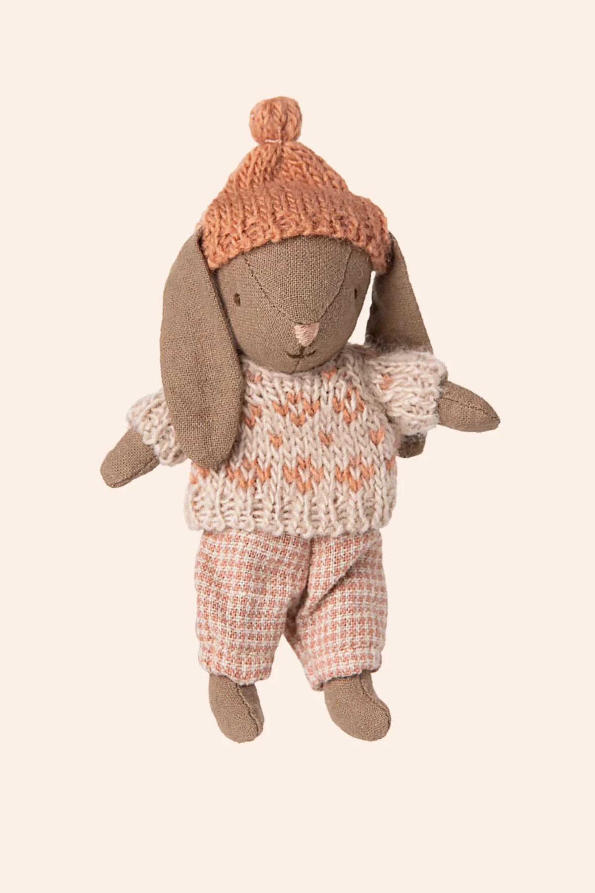 Maileg - Winter Bunny Micro - Brown Rose