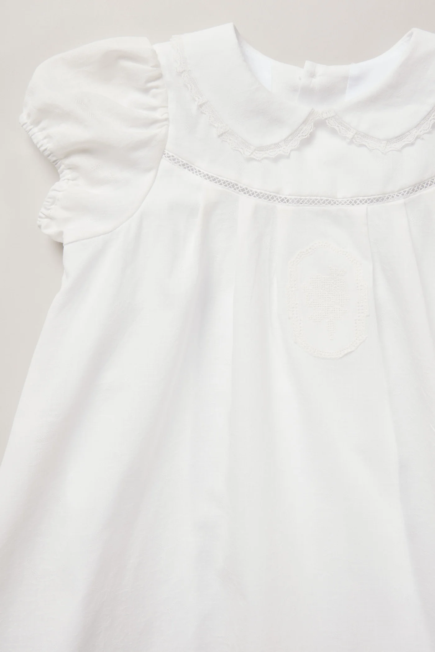 Milk Dress Soft White Jacquard - Image 7