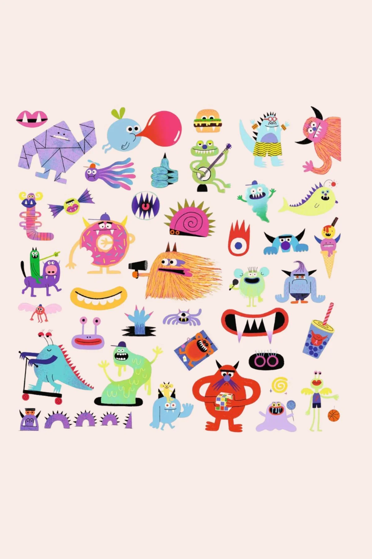 Djeco - 160 Stickers - Monsters - Image 2