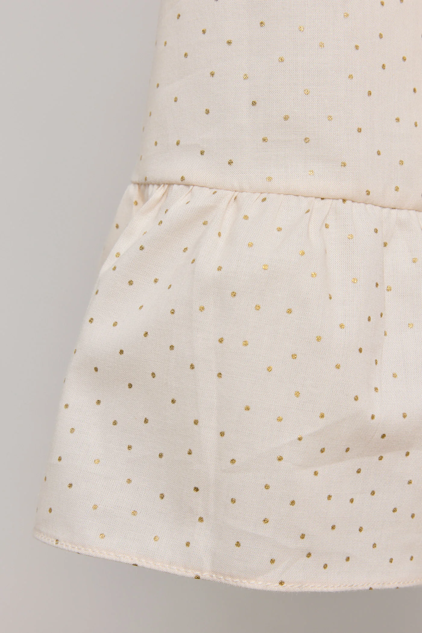 Moon Night Dress In Beige Gold Dots - Image 7