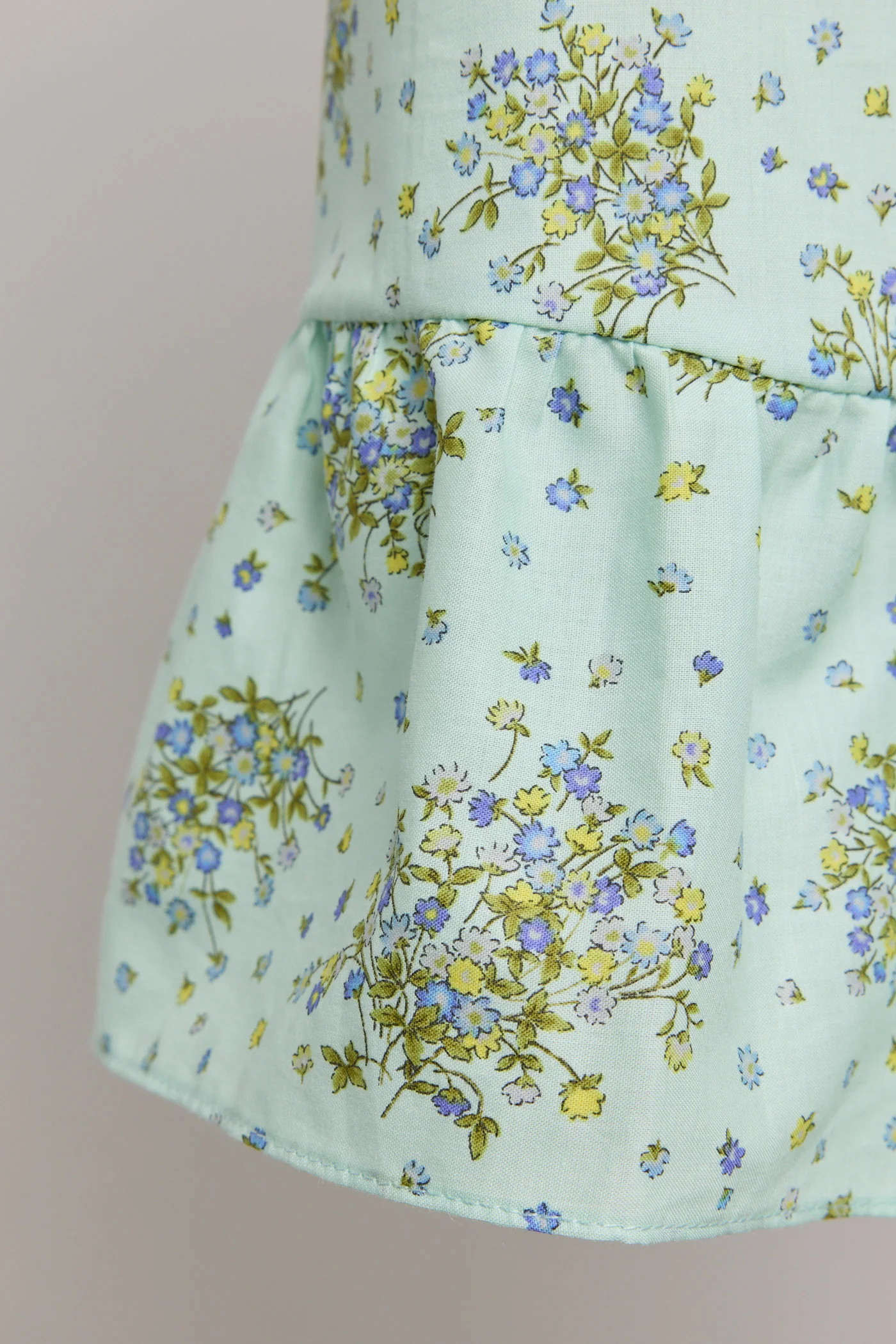 Moon Night Dress In Mint Wild Flowers - Image 7