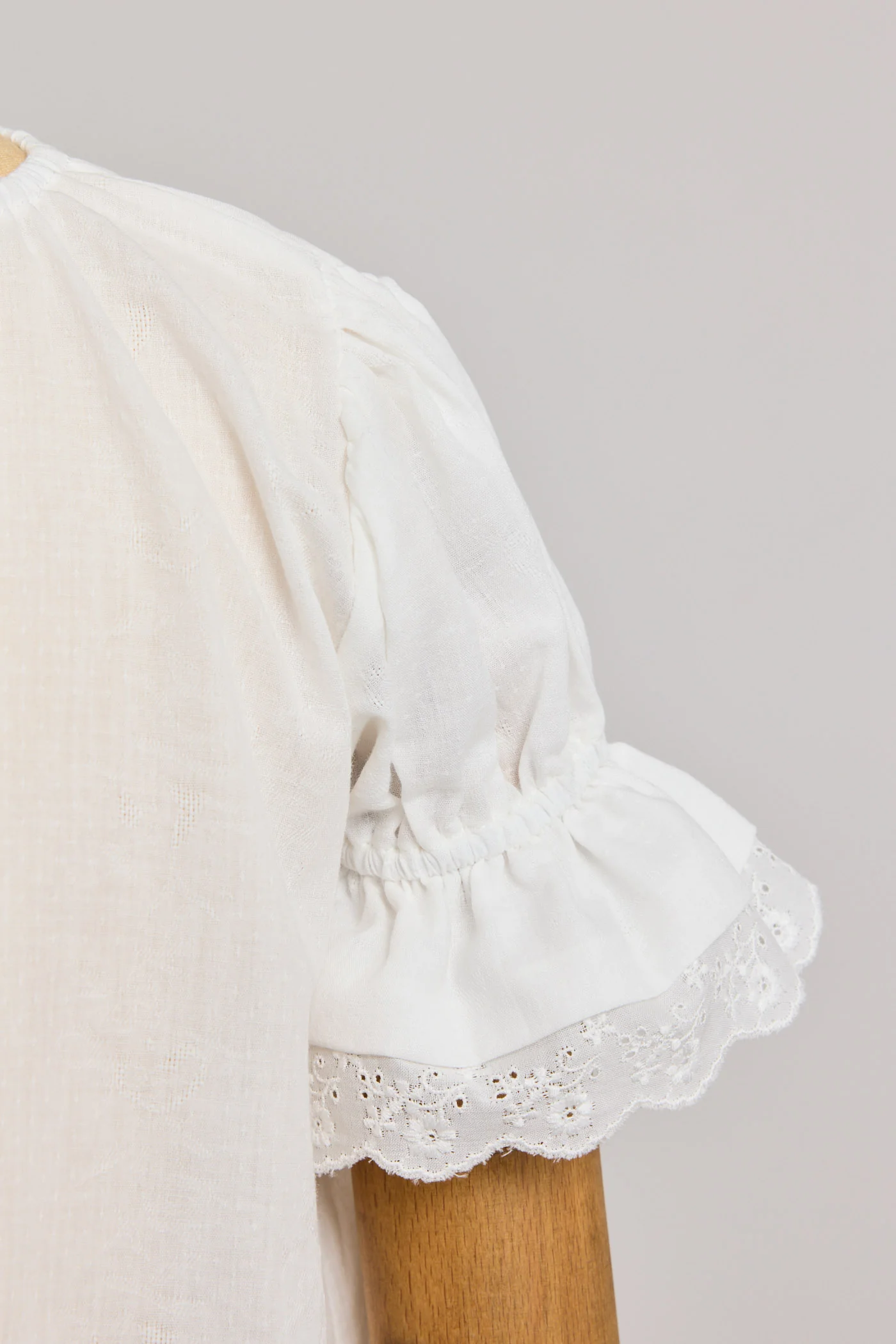 Moon Night Dress In White Jacquard - Image 6