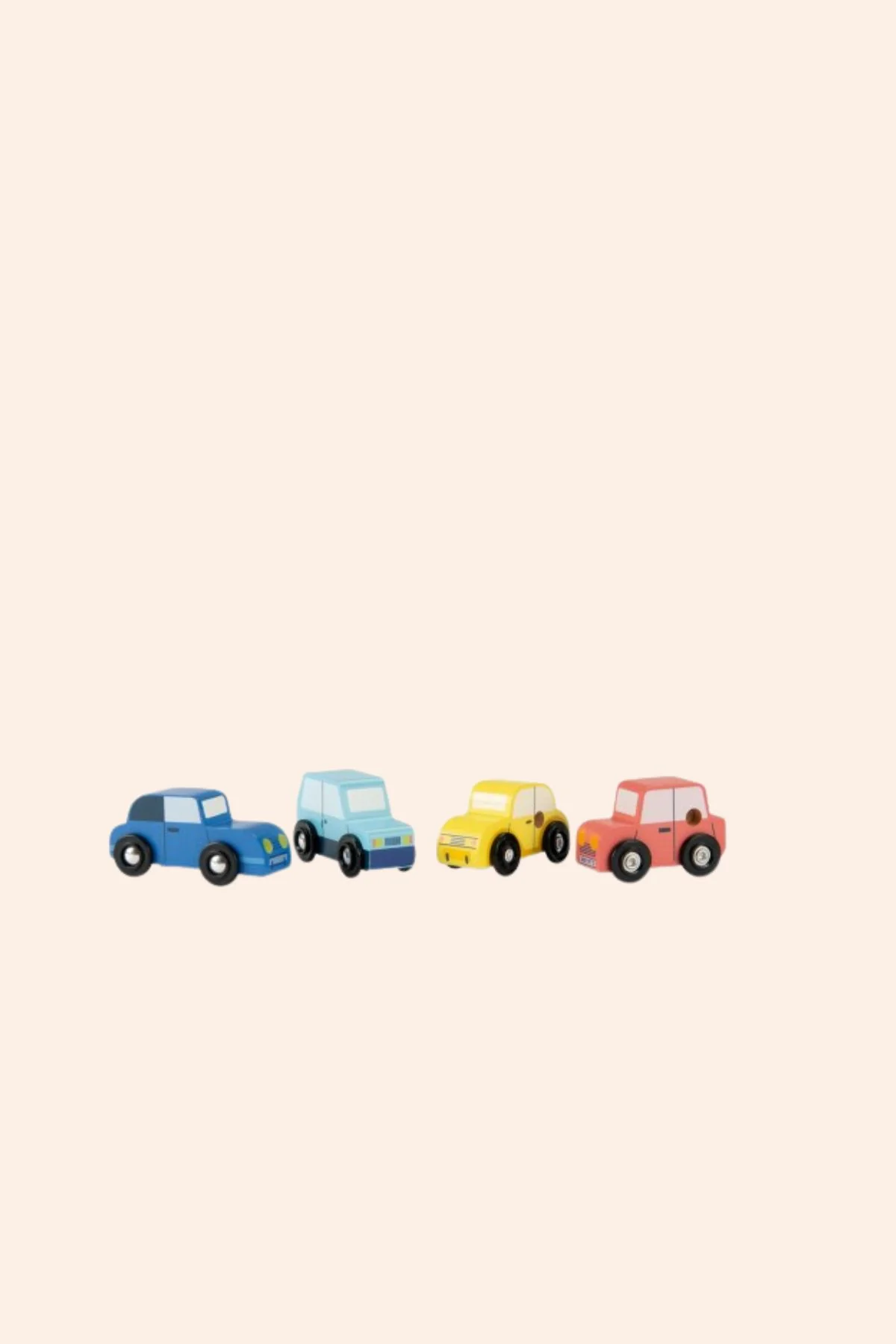 Moulin Roty - Avenue du Moulin -Set of 4 Wooden Cars - Image 2