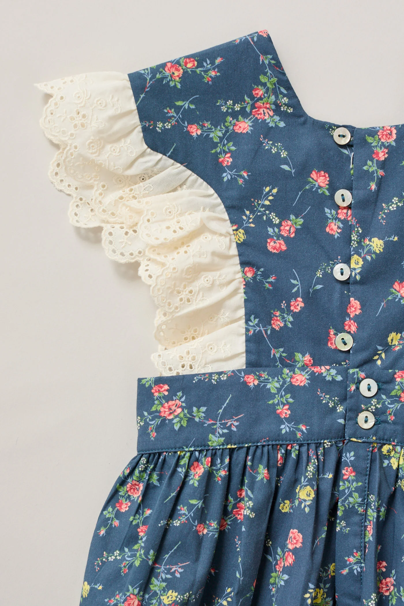 Baby Muffin Romper - Blue Rose Garden - Image 5