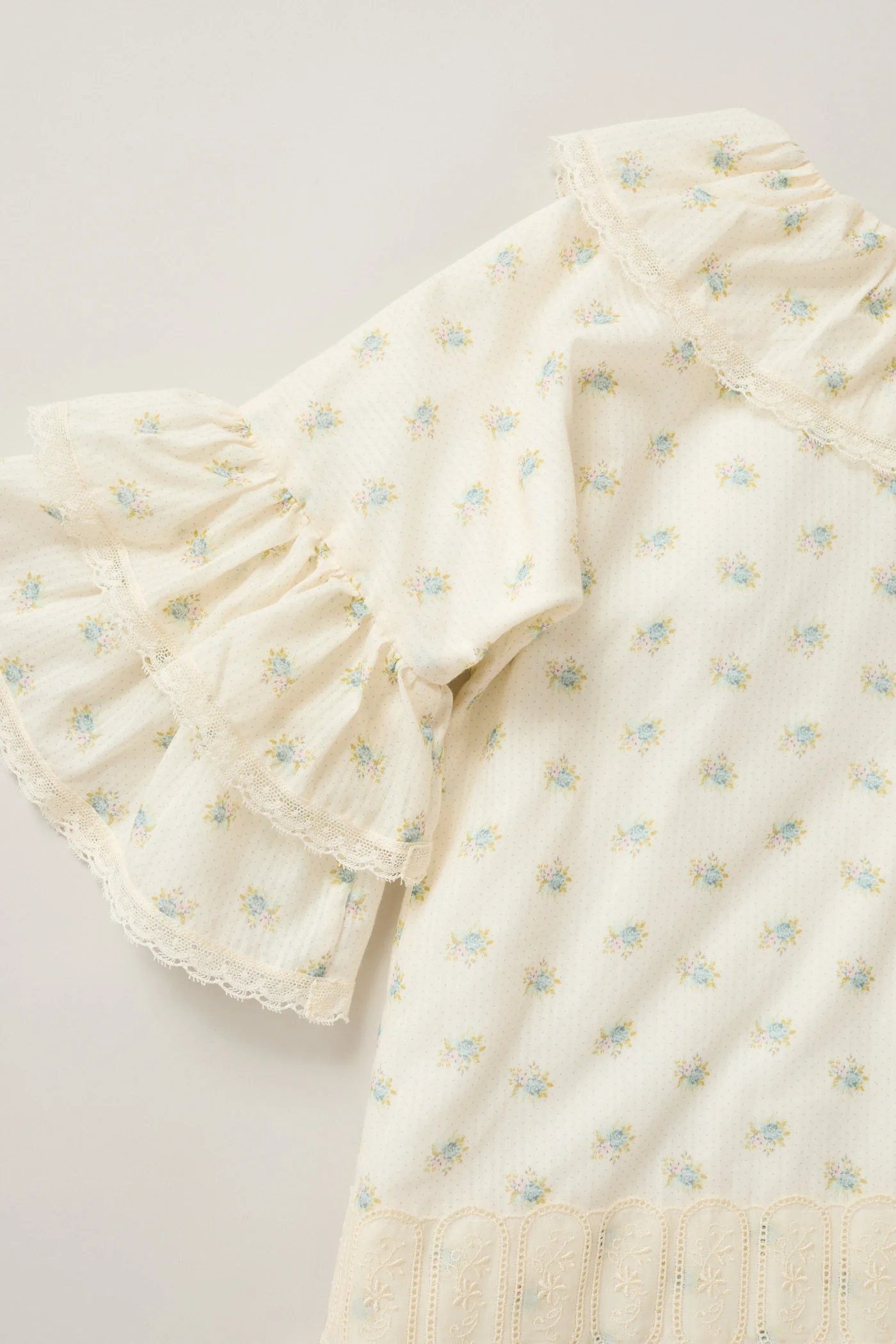 Pastry Dress Blue Spring Flowers - Image 10