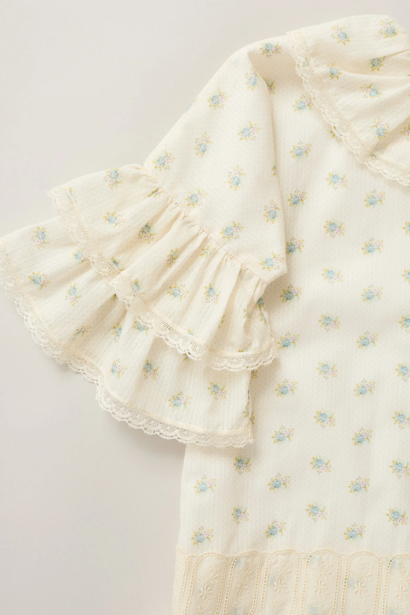 Pastry Dress Blue Spring Flowers - Image 4
