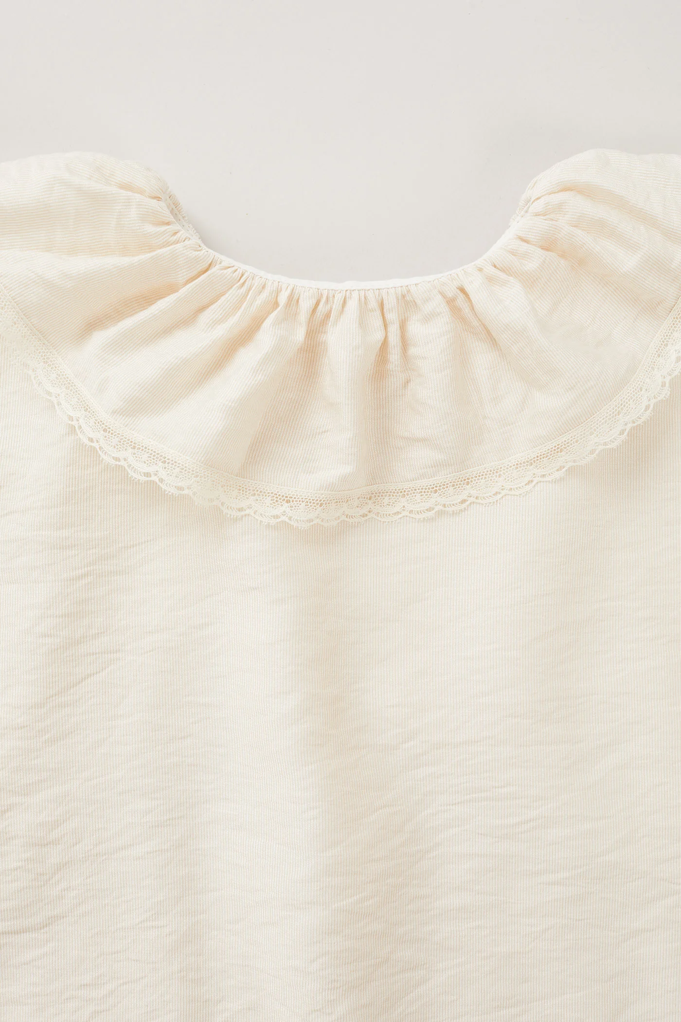 Pastry Dress in Beige Jacquard - Image 4