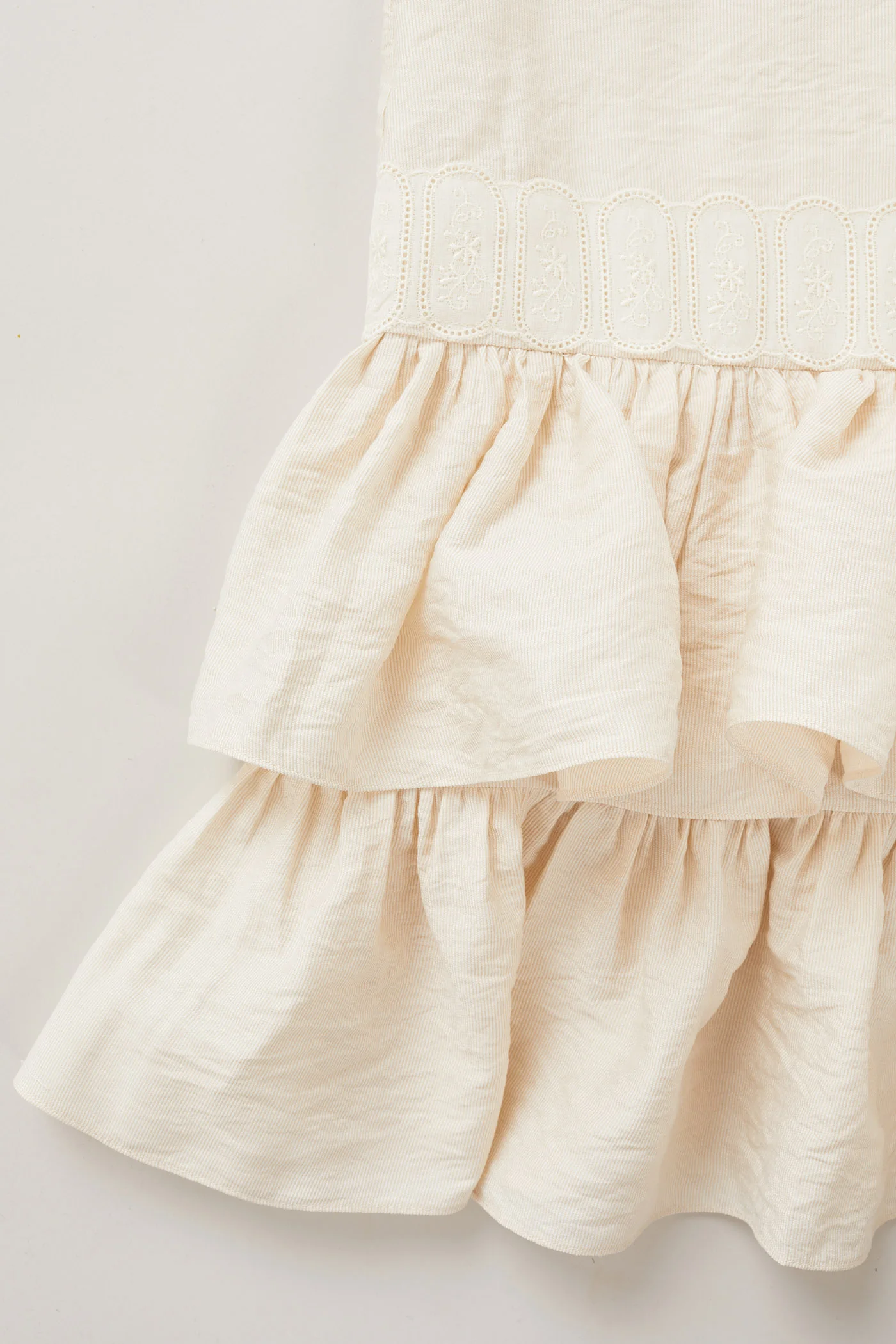 Pastry Dress in Beige Jacquard - Image 5