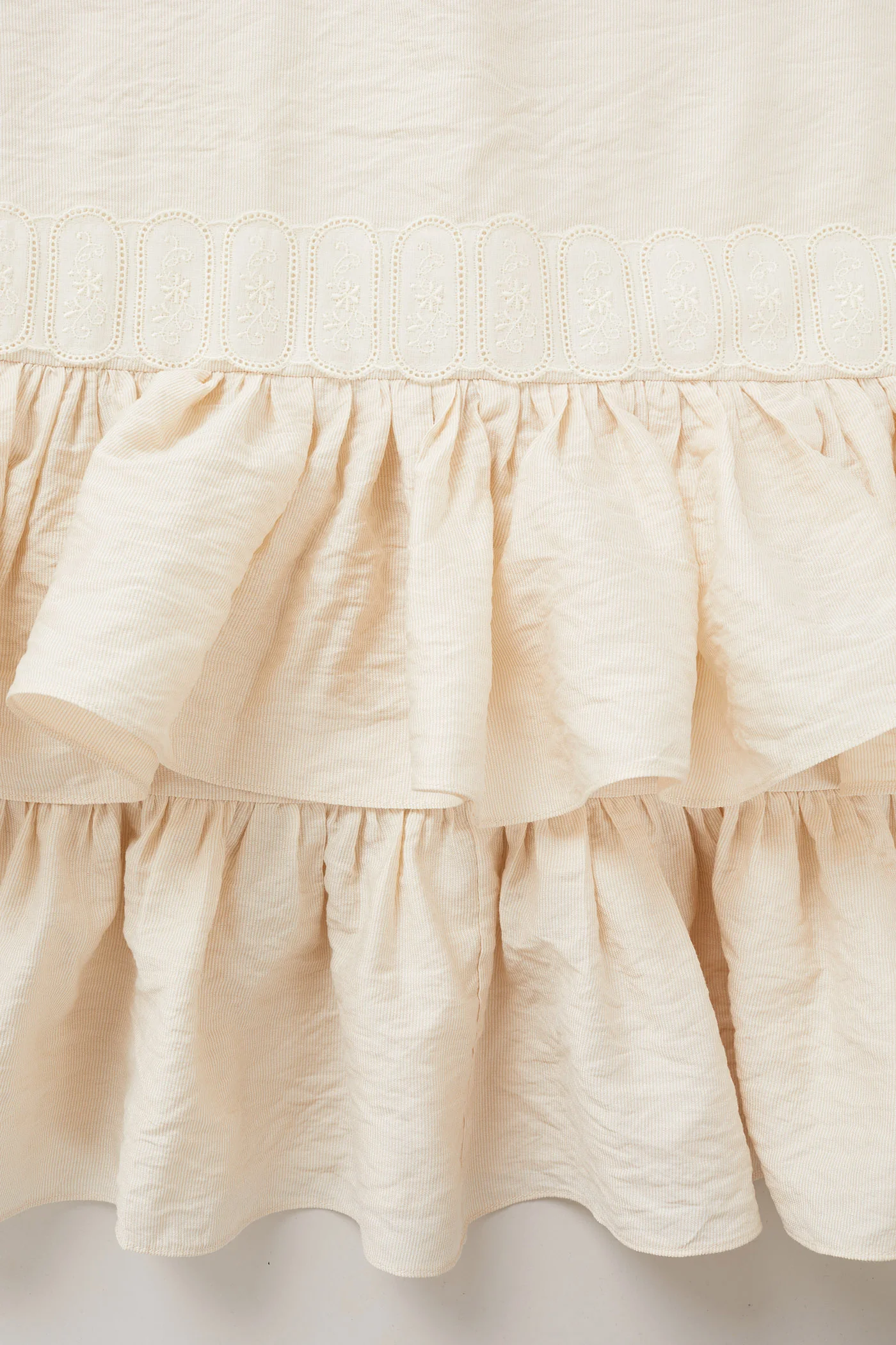 Pastry Dress in Beige Jacquard - Image 6