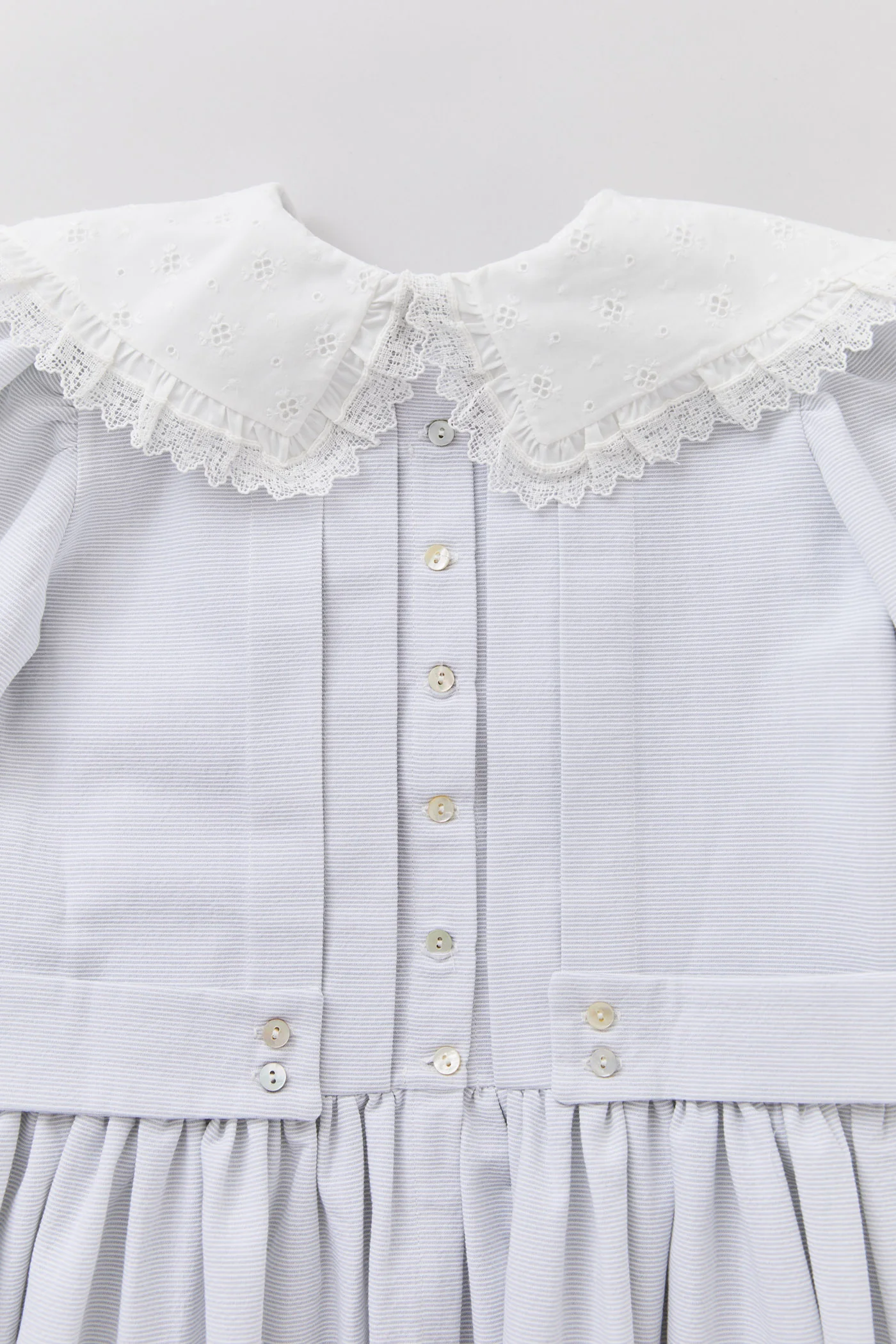 Piano Dress Light Grey Stripe - Image 6