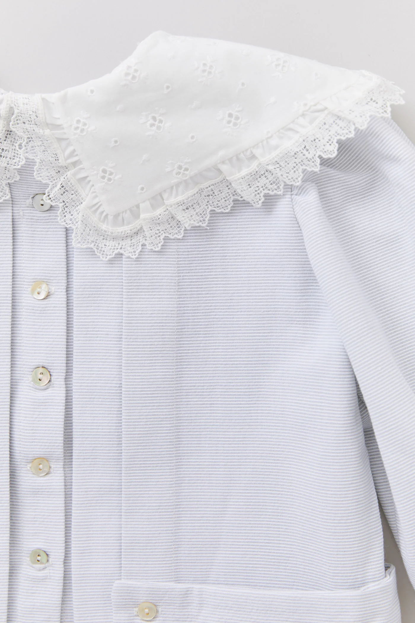 Piano Dress Light Grey Stripe - Image 8