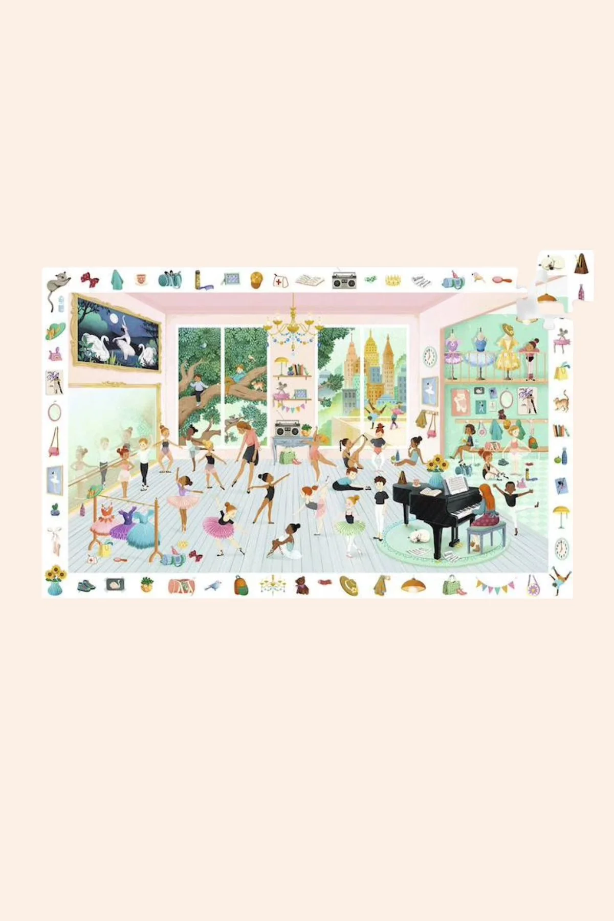 Djeco - 100pcs - Puzzle Observation & Poster - The Dance School - Image 2