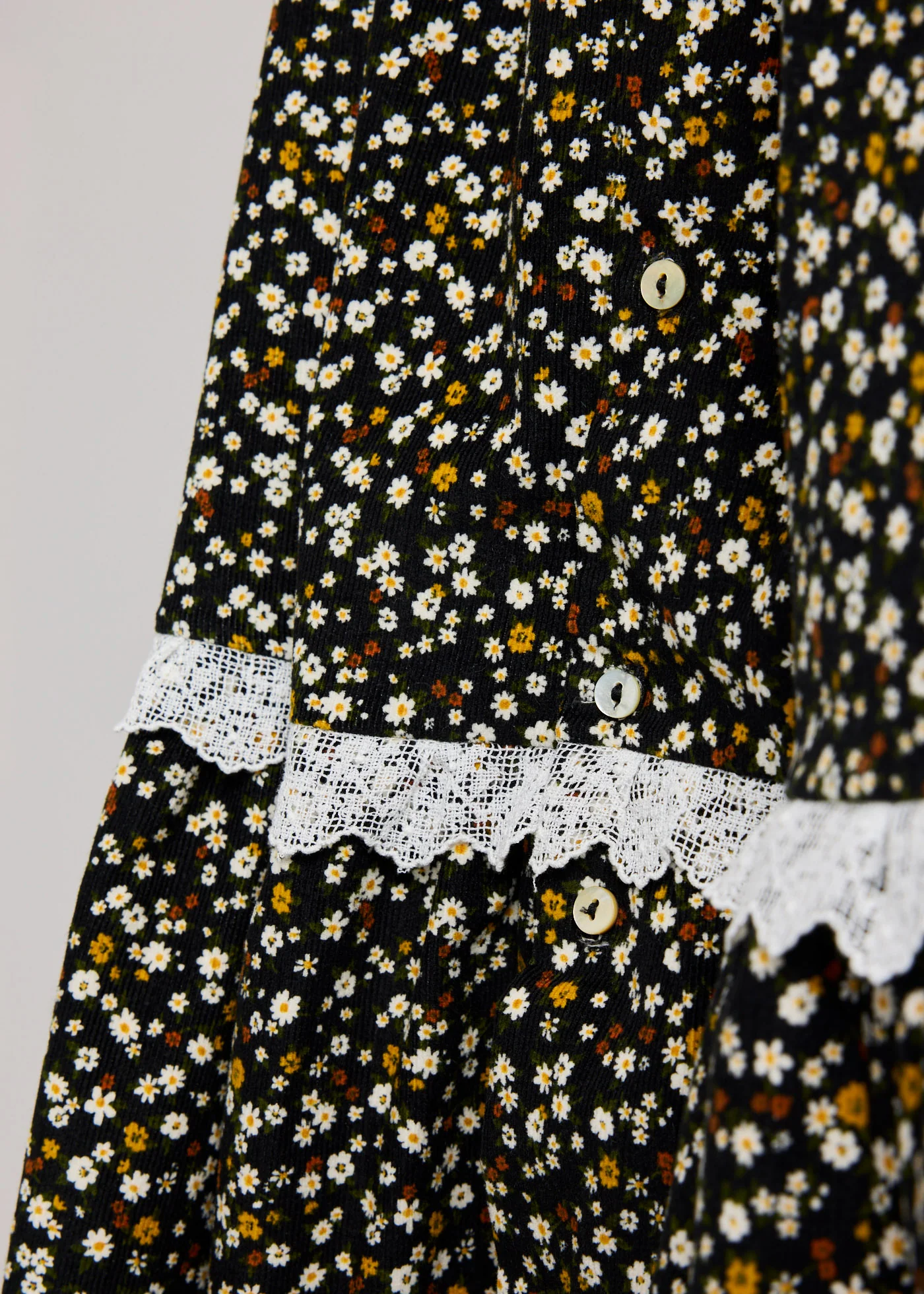 Plum Dress in Winter Blossom BabyCord - Image 11