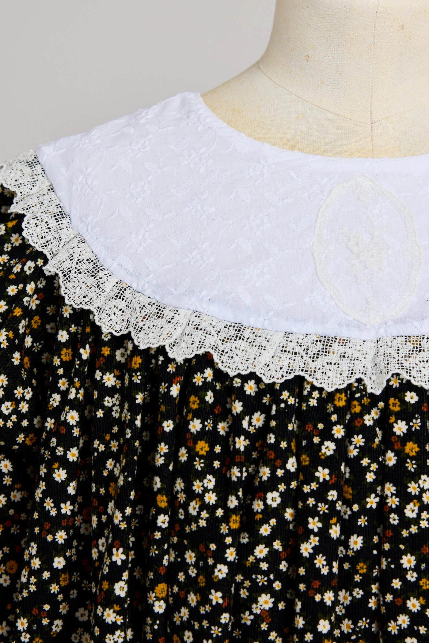 Plum Dress in Winter Blossom BabyCord - Image 4