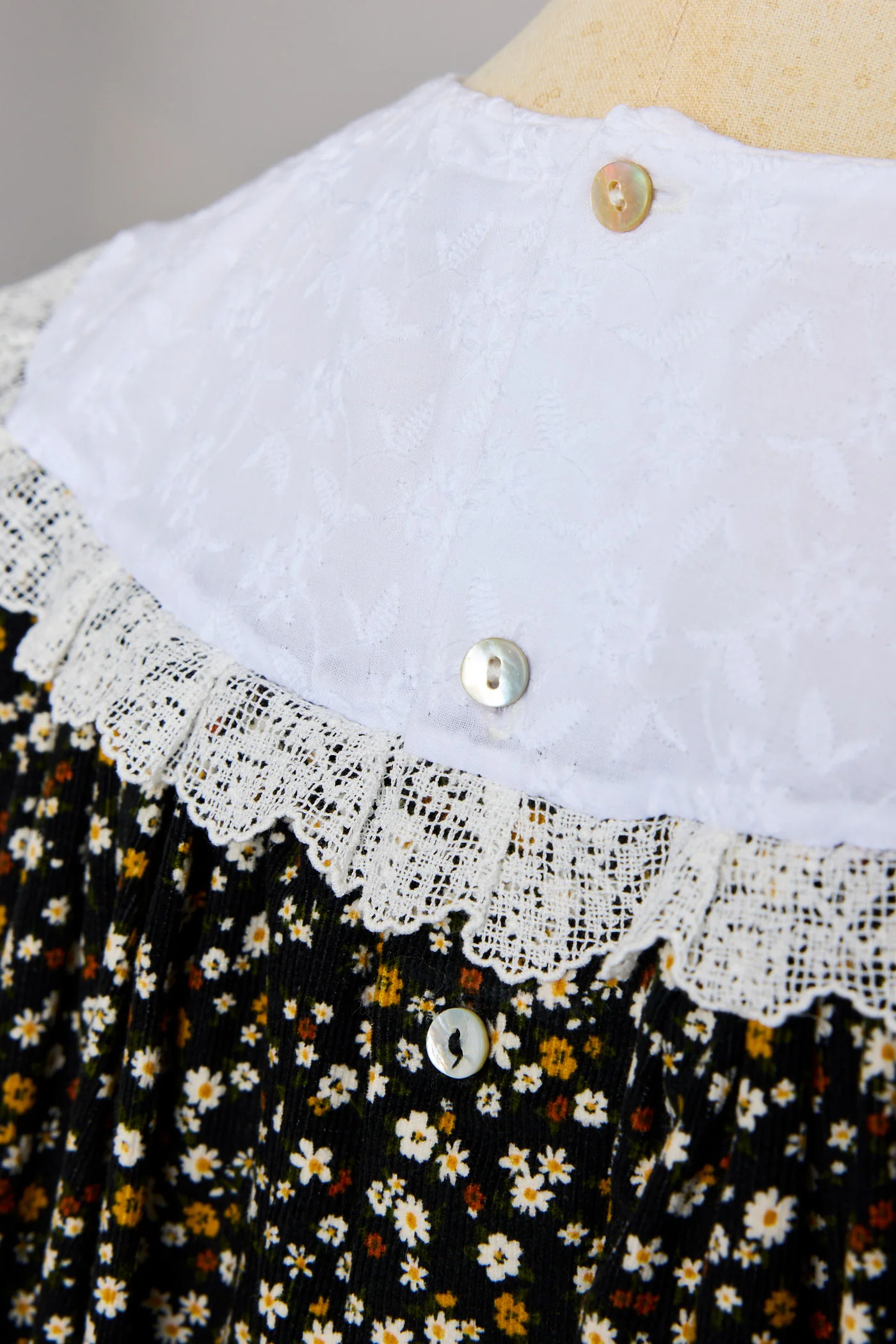 Plum Dress in Winter Blossom BabyCord - Image 8