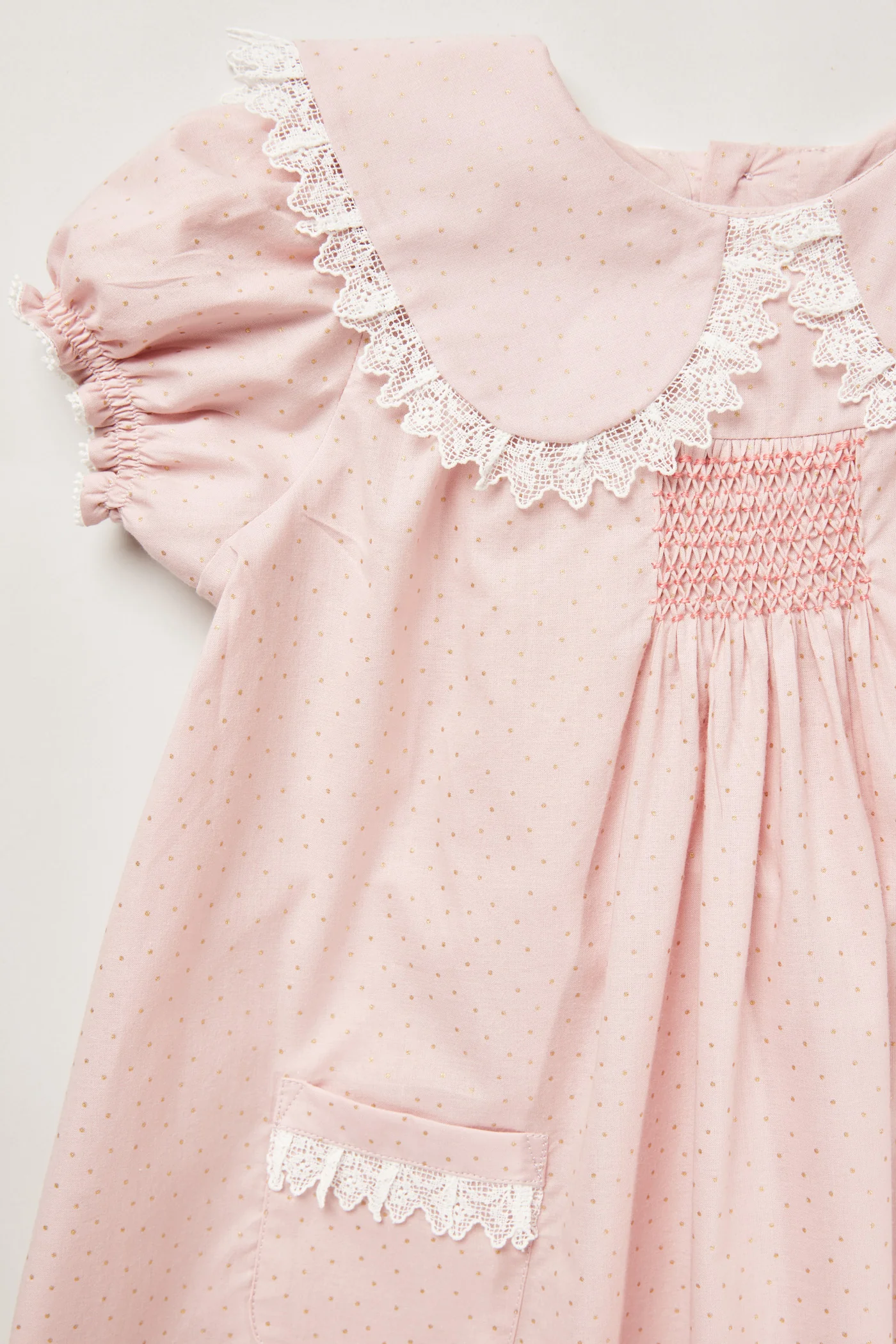 Popcorn Dress in Dusty Pink - Image 3