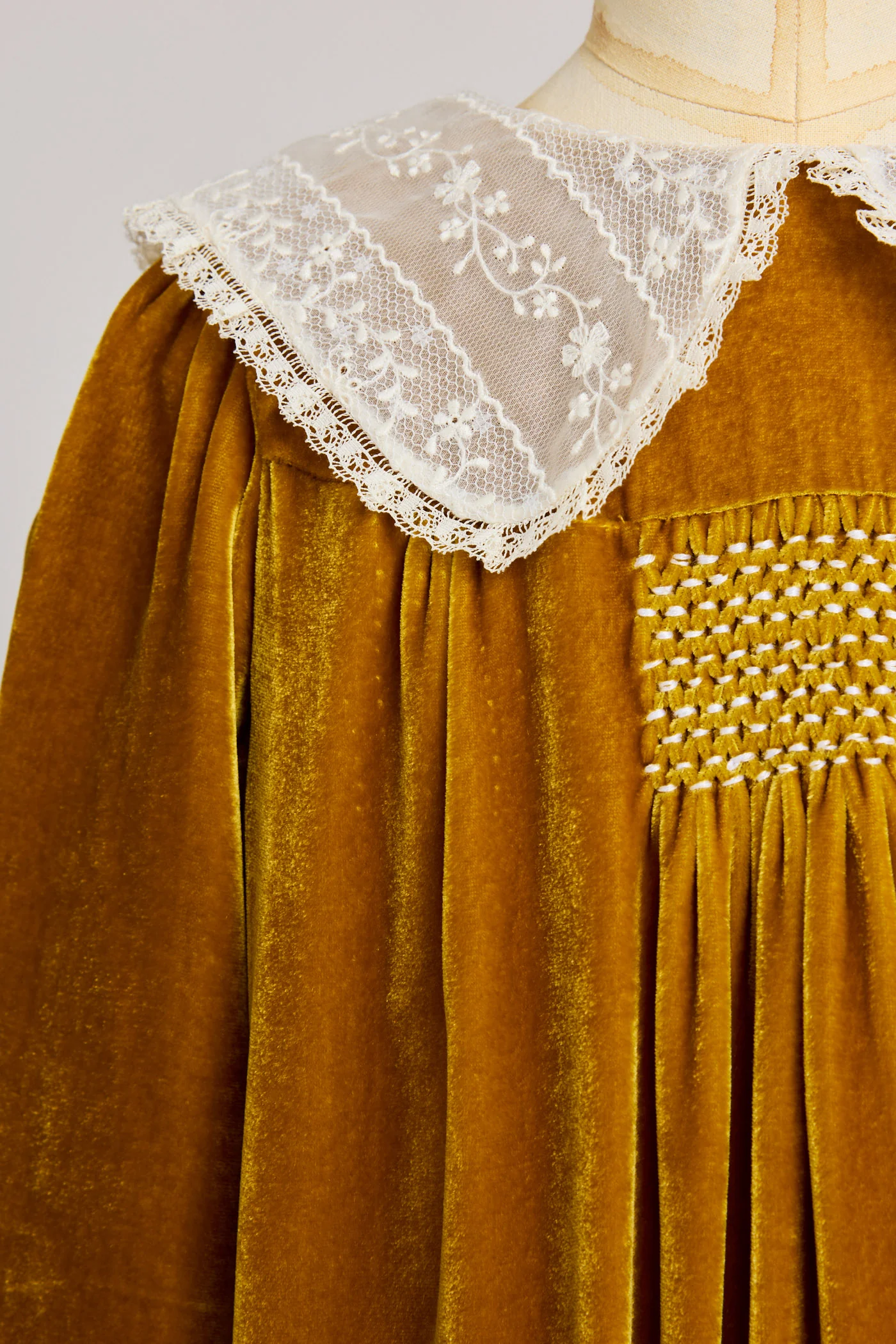Popcorn Dress - Ochre Velvet - Image 3