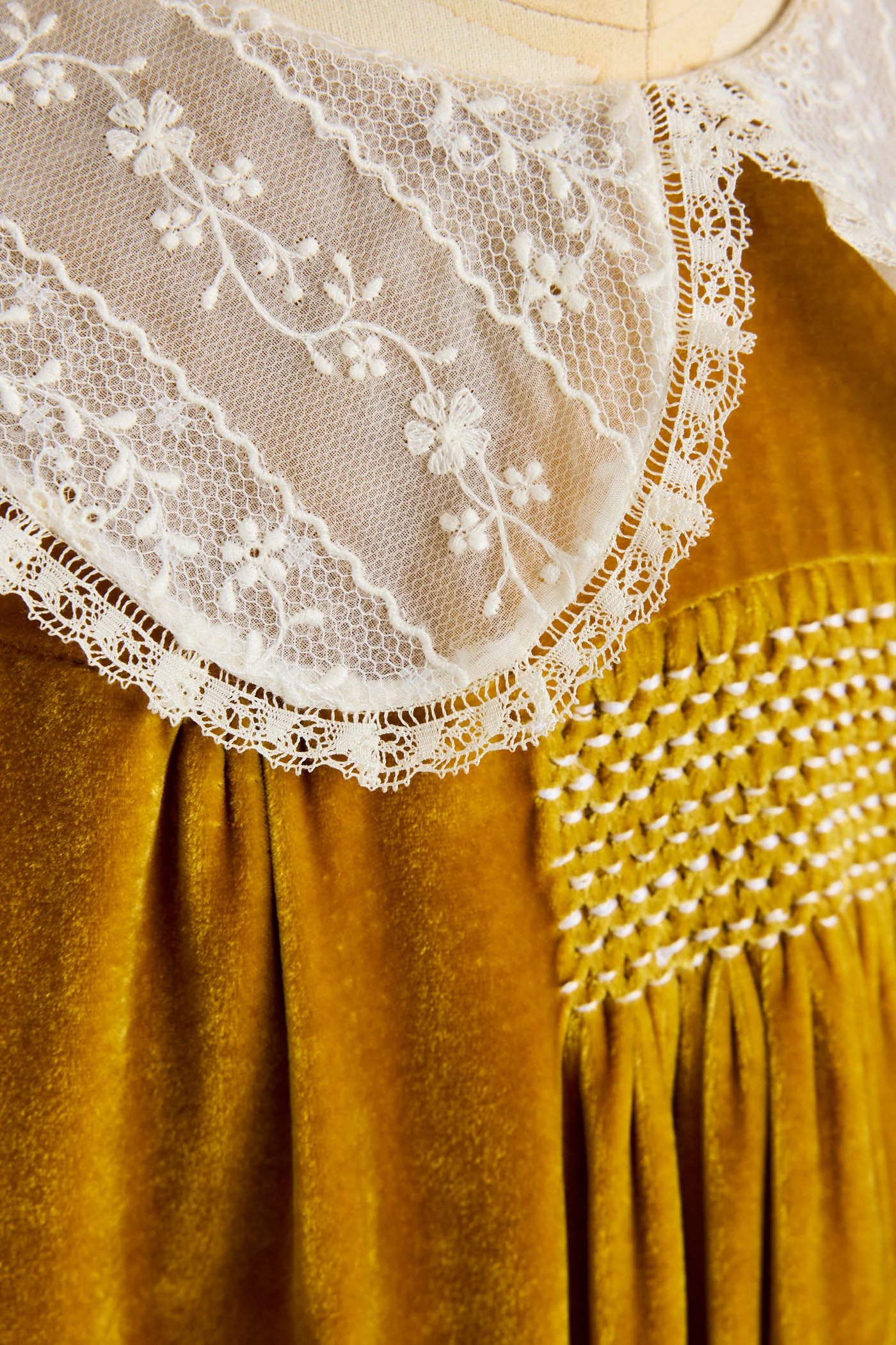 Popcorn Dress - Ochre Velvet - Image 8